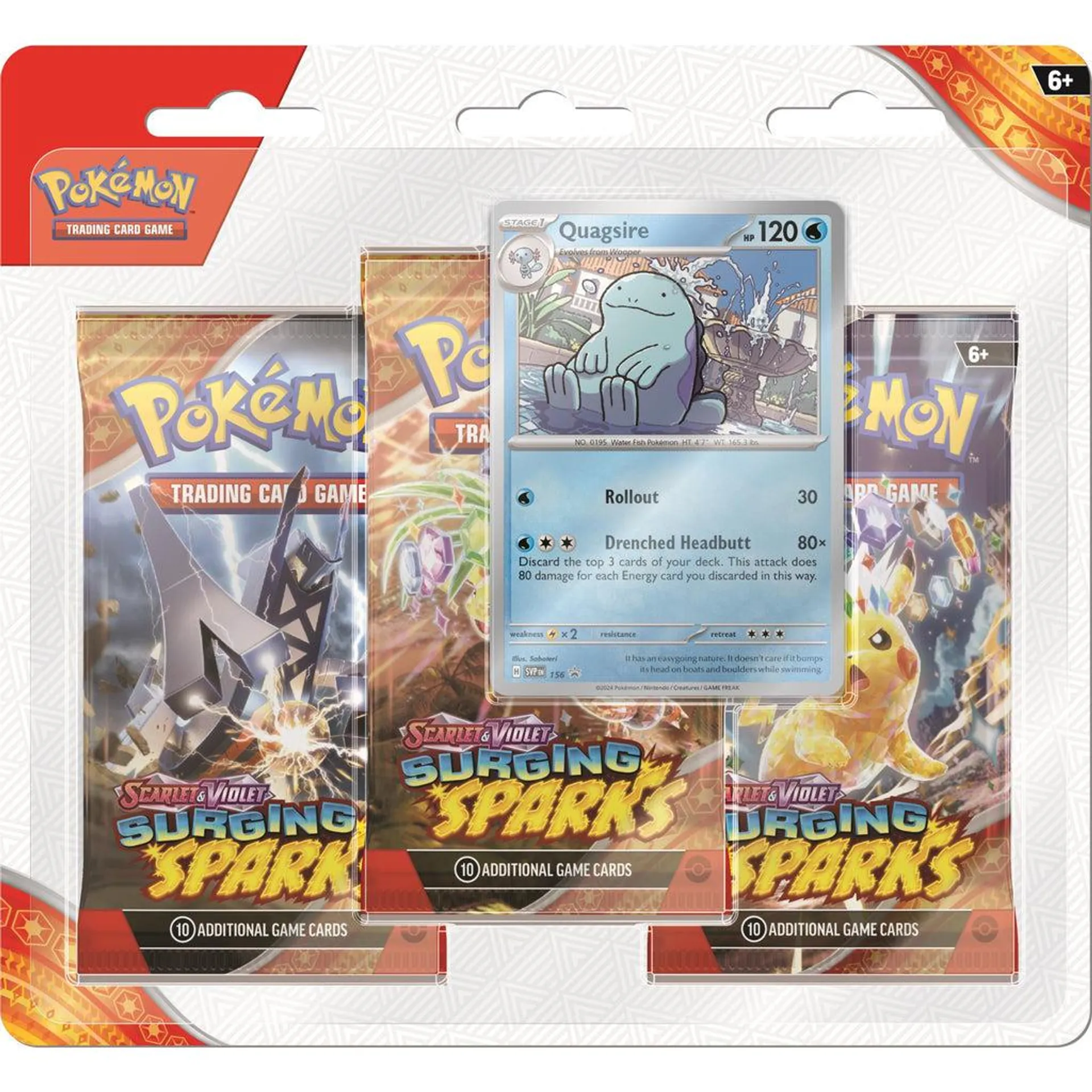 Pokemon Trading Card Game - Scarlet & Violet: Surging Sparks 3 Booster Blister