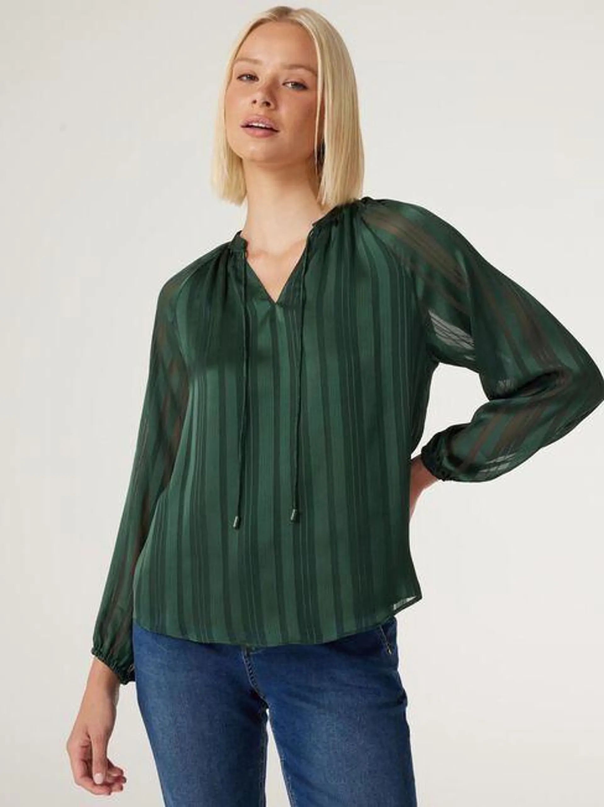 Bailey Tie Front Blouse