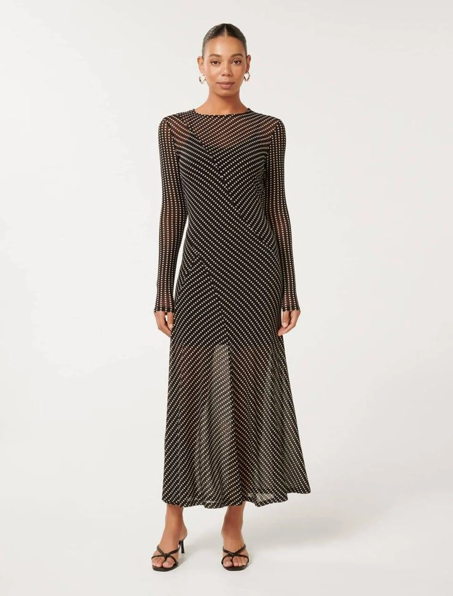 Libby Mesh Midi Dress