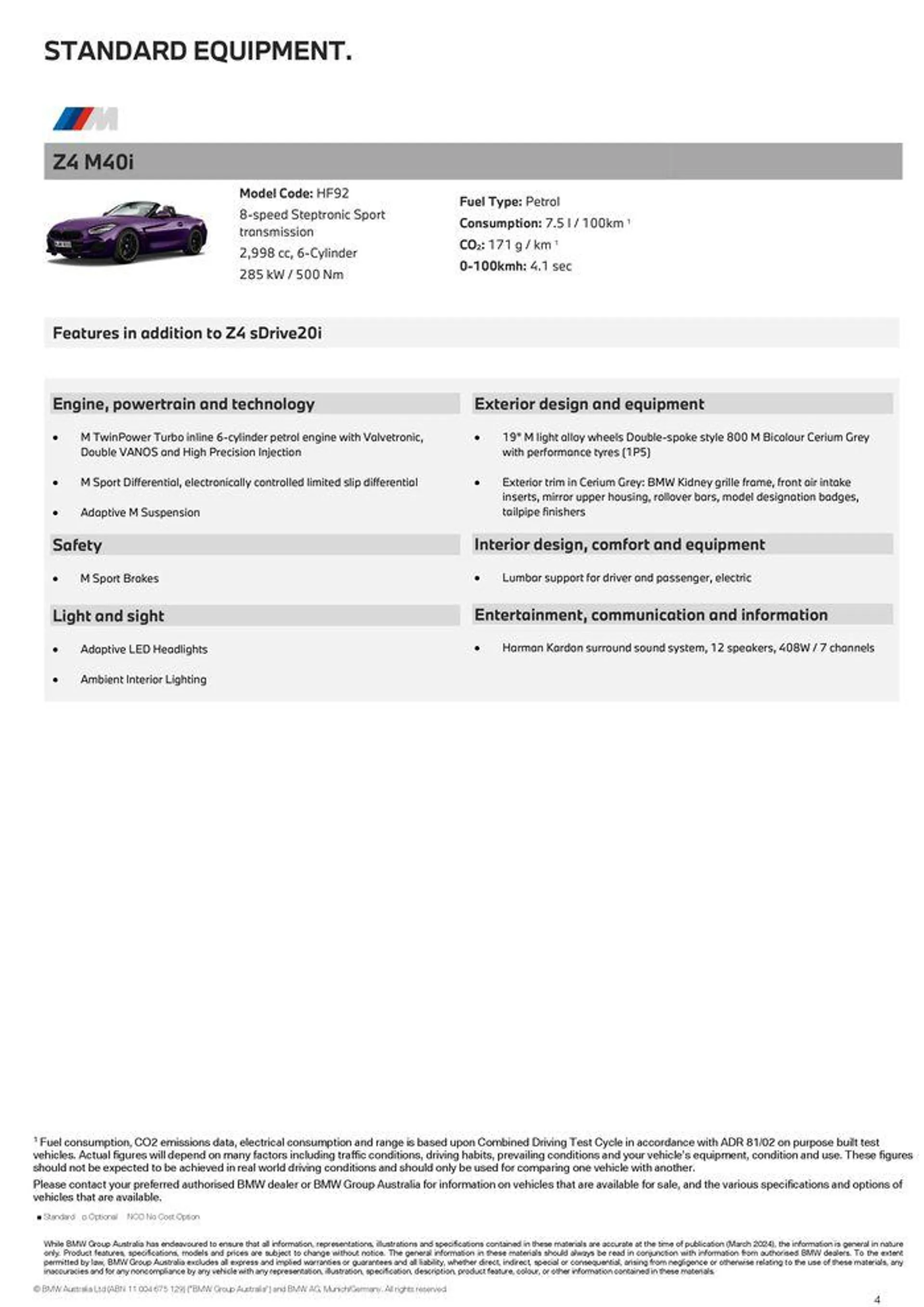 The BMW Z4 - Catalogue valid from 15 May to 15 May 2025 - page 4