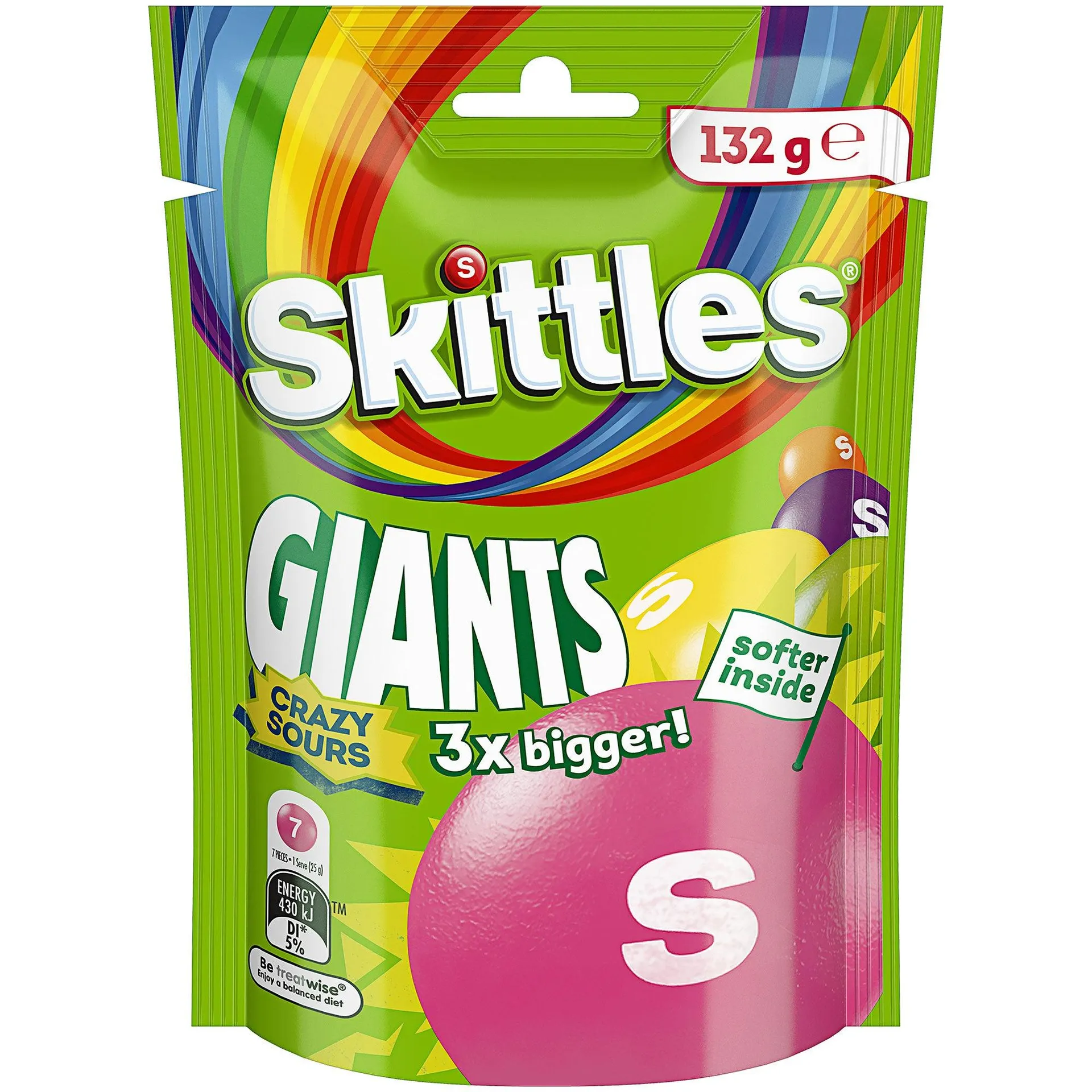 Skittles Giants Sours 132g