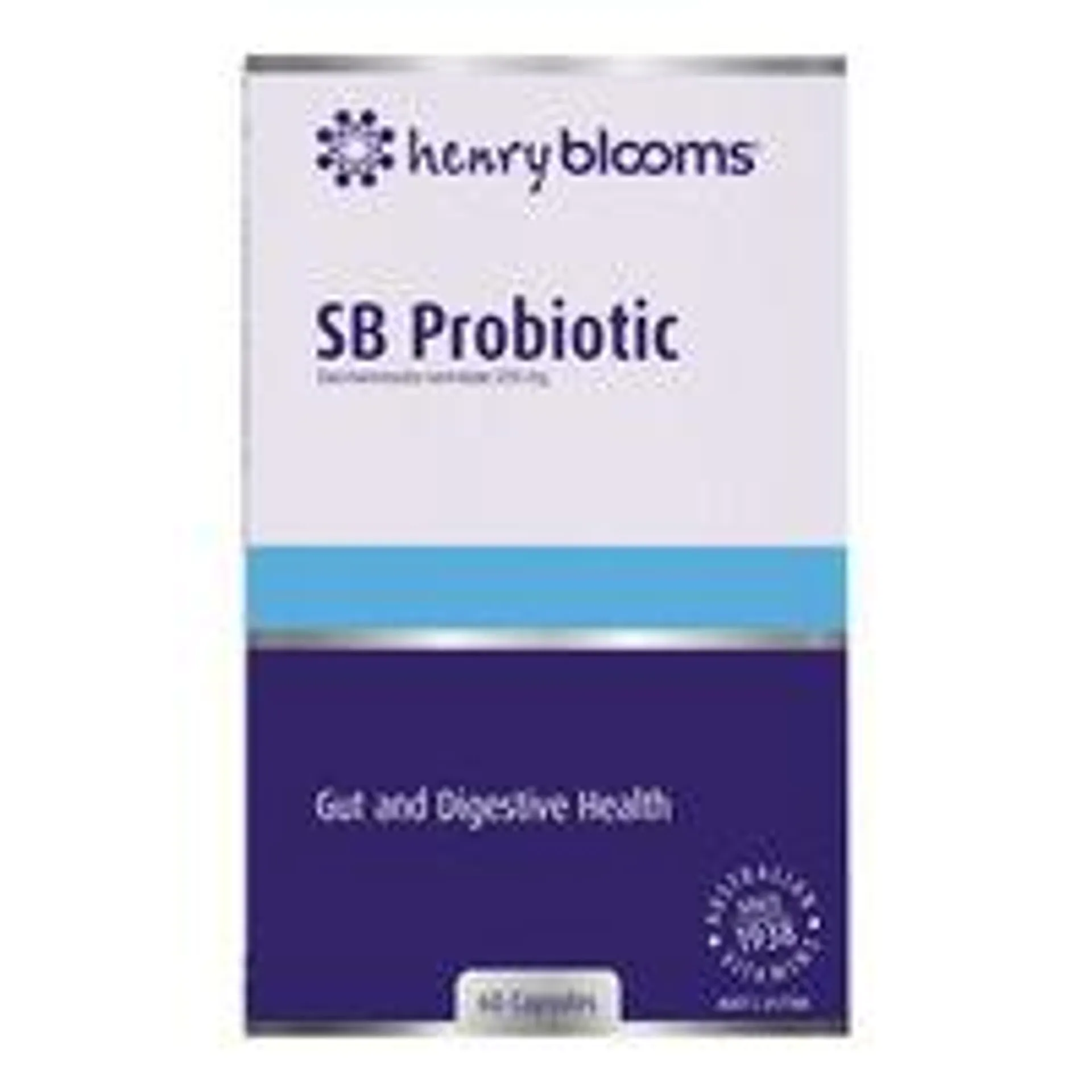 Henry Blooms Sb Probiotic Gut Health Capsules 60