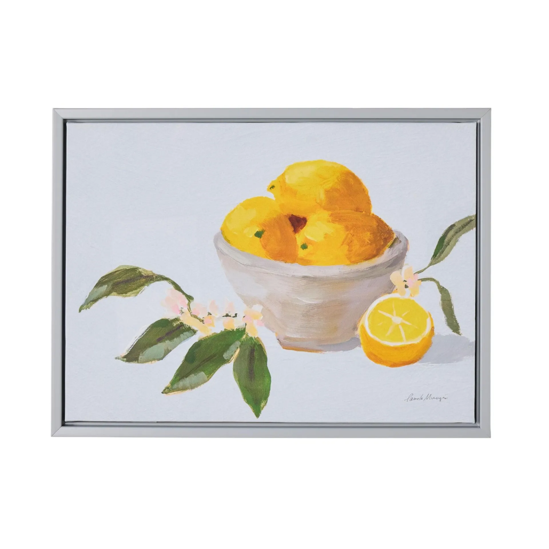 Lemon Bowl Framed Print 40x30cm