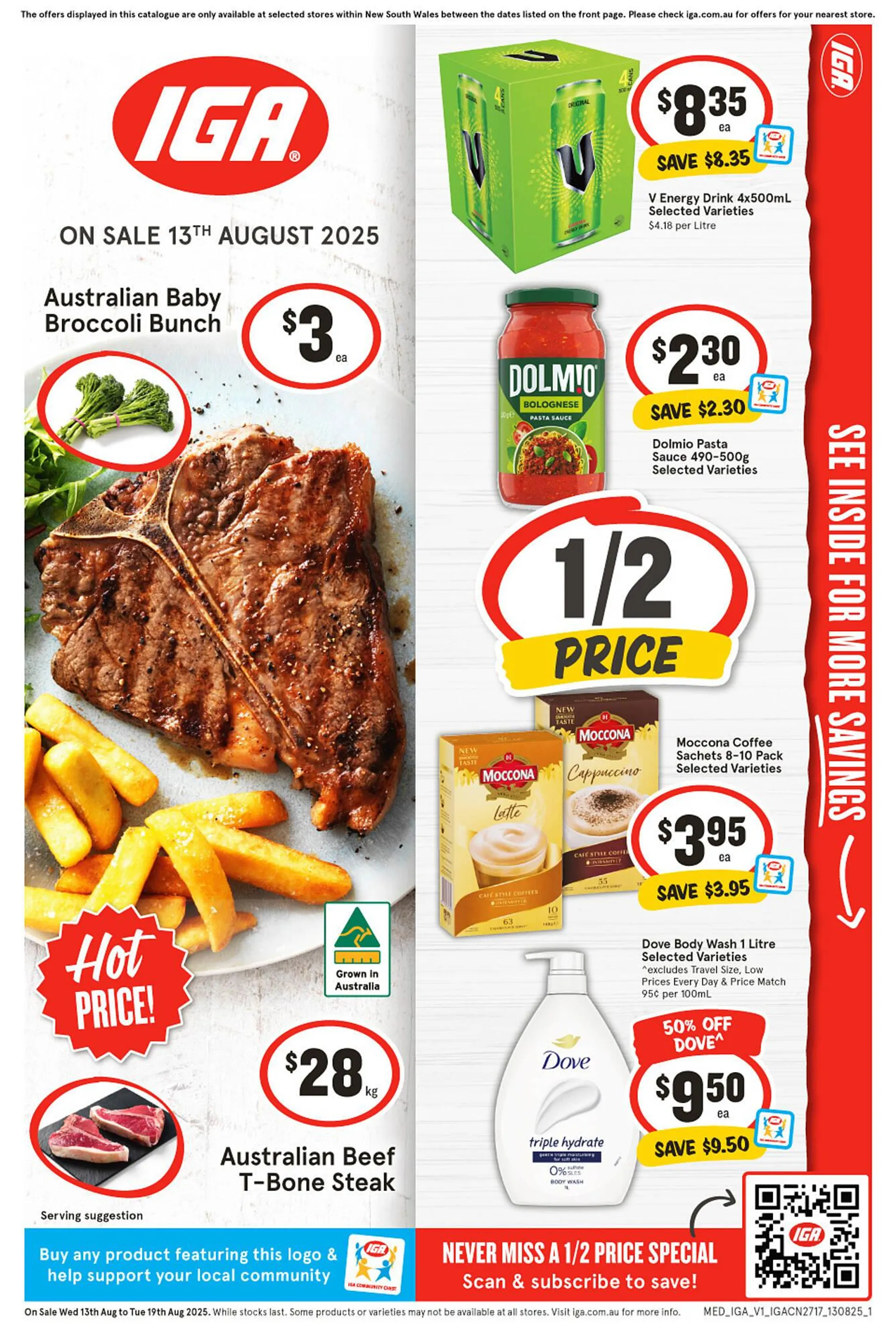IGA catalogue - Catalogue valid from 13 August to 19 August 2025 - page 1