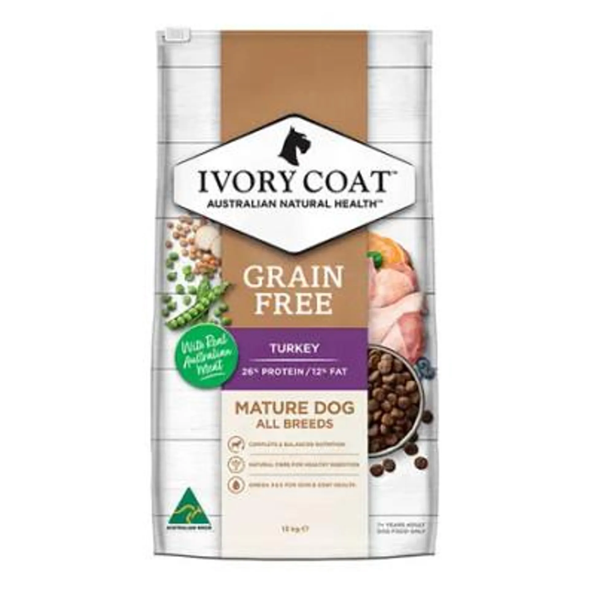 Ivory Coat Senior Weight Management Dry Dog Food Turkey