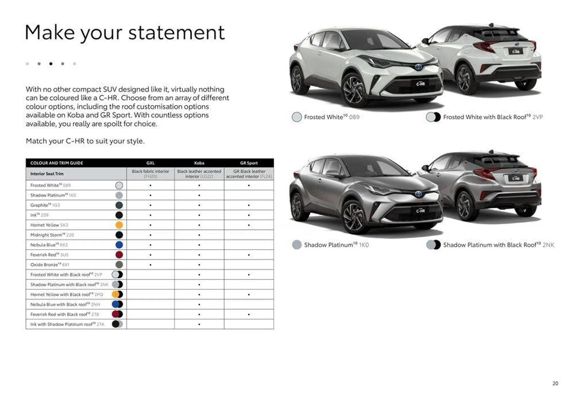 Toyota C-HR Hybrid - Catalogue valid from 30 January to 30 January 2025 - page 20