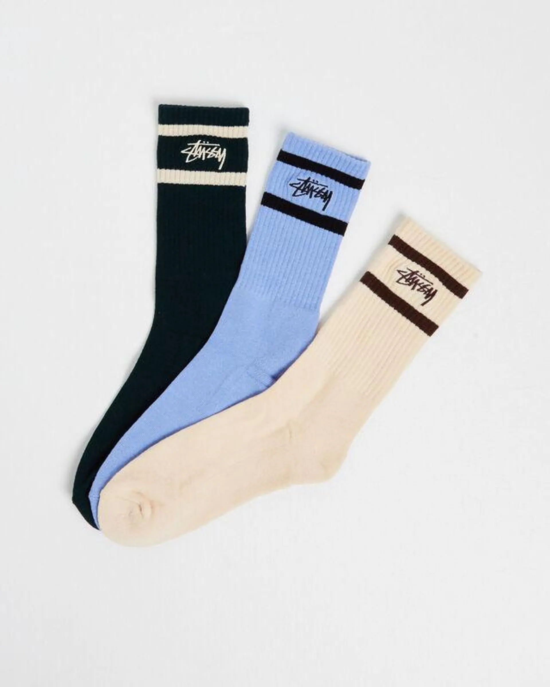 Crown Stripe Socks 3 Pack