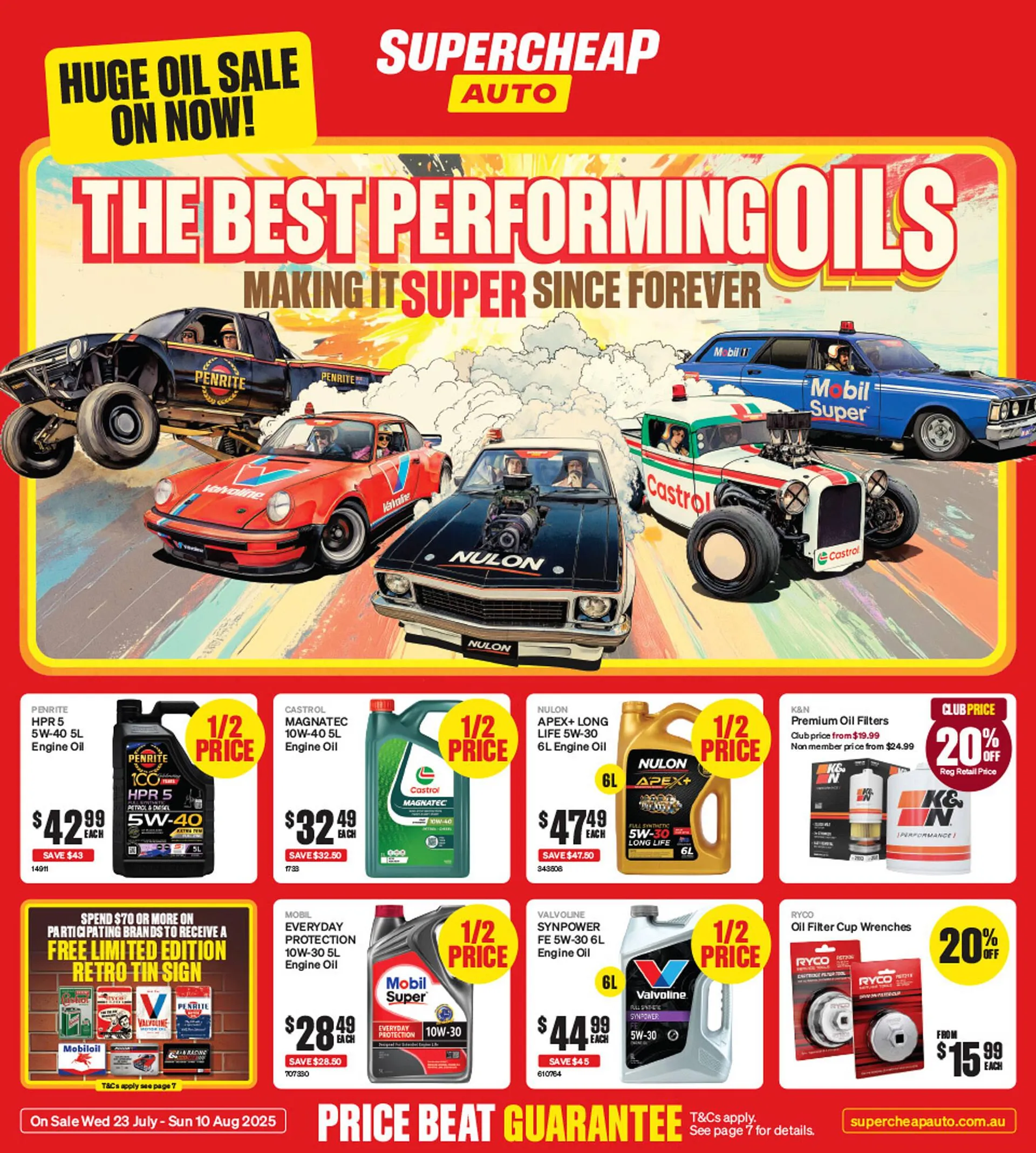 SuperCheap Auto catalogue - Catalogue valid from 23 July to 10 August 2025 - page 1