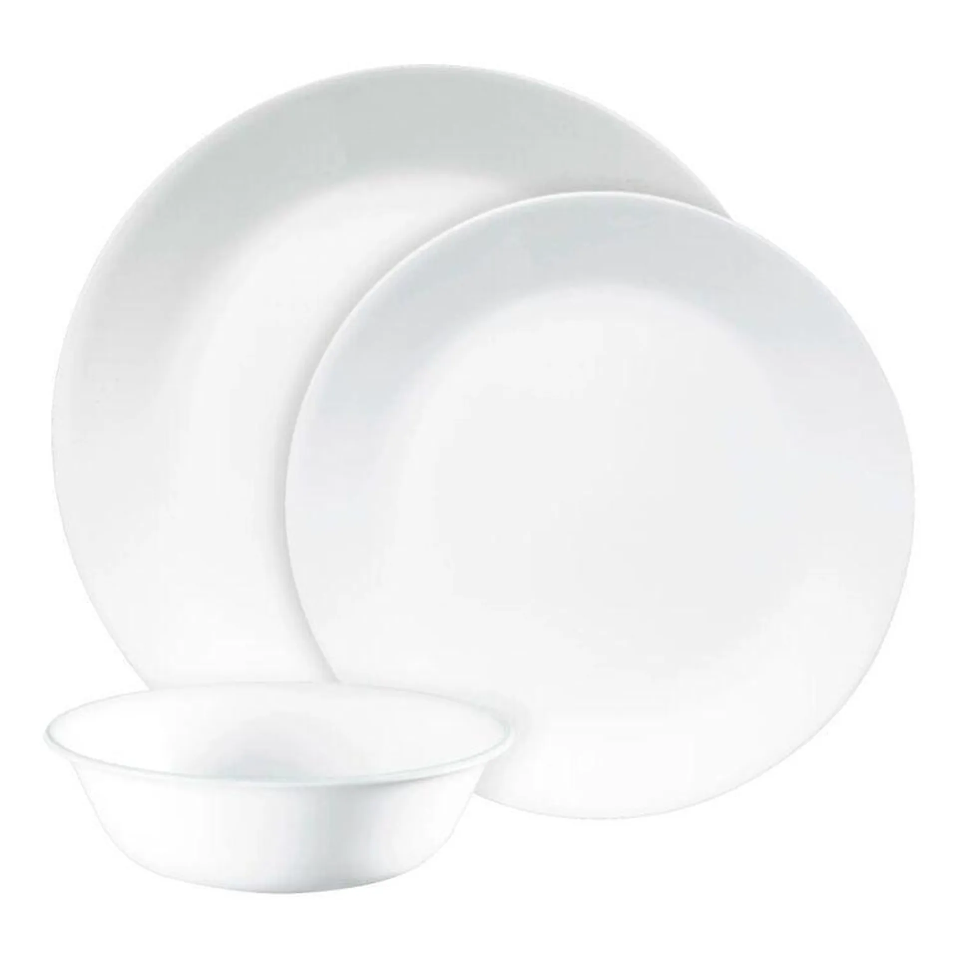 Corelle Winter Frost Dinner Set 12 Piece Set White