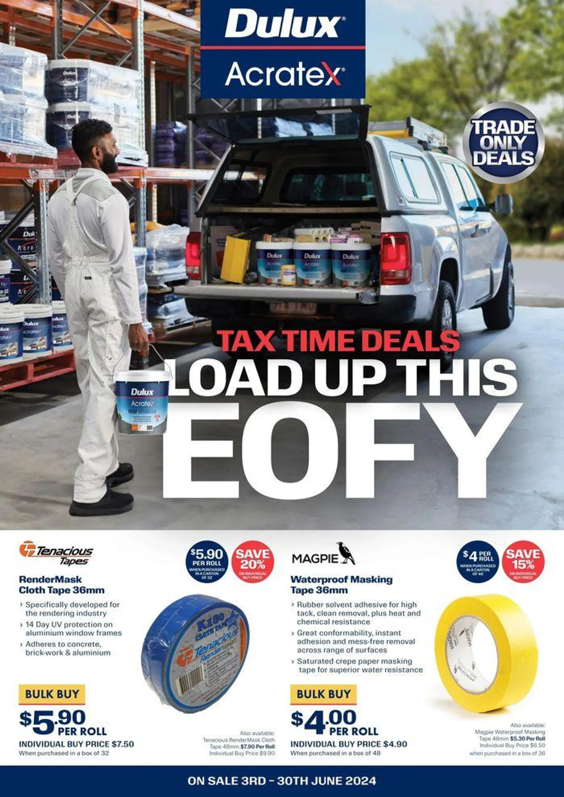 Dulux Acratex Tax Time Deals - Load Up This EOFY - 1