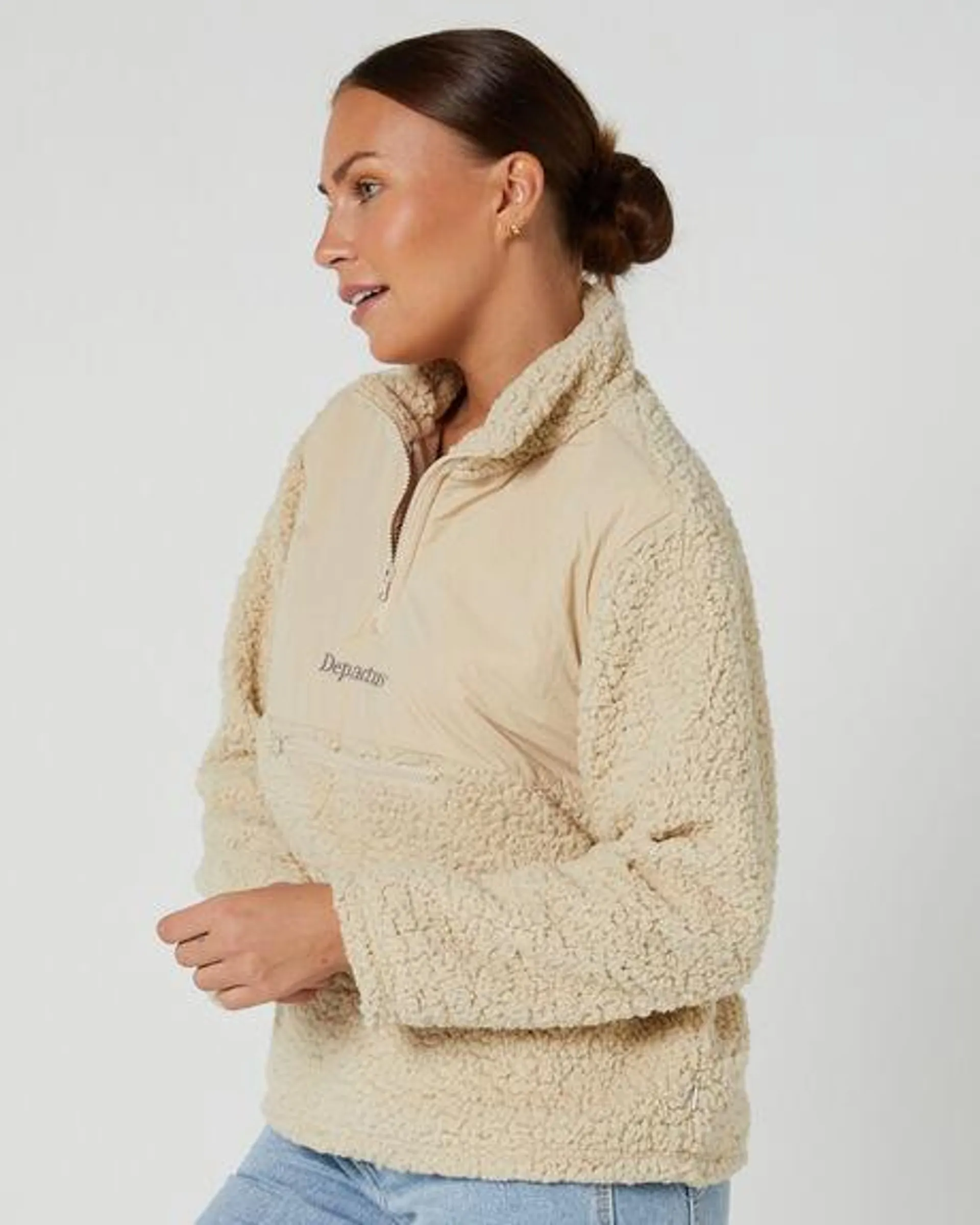 Steph Sherpa Qtr Zip Pullover