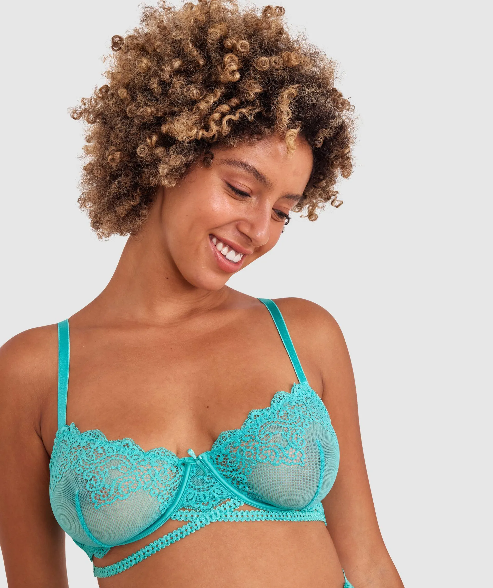 Arabella Underwire Bra - Teal