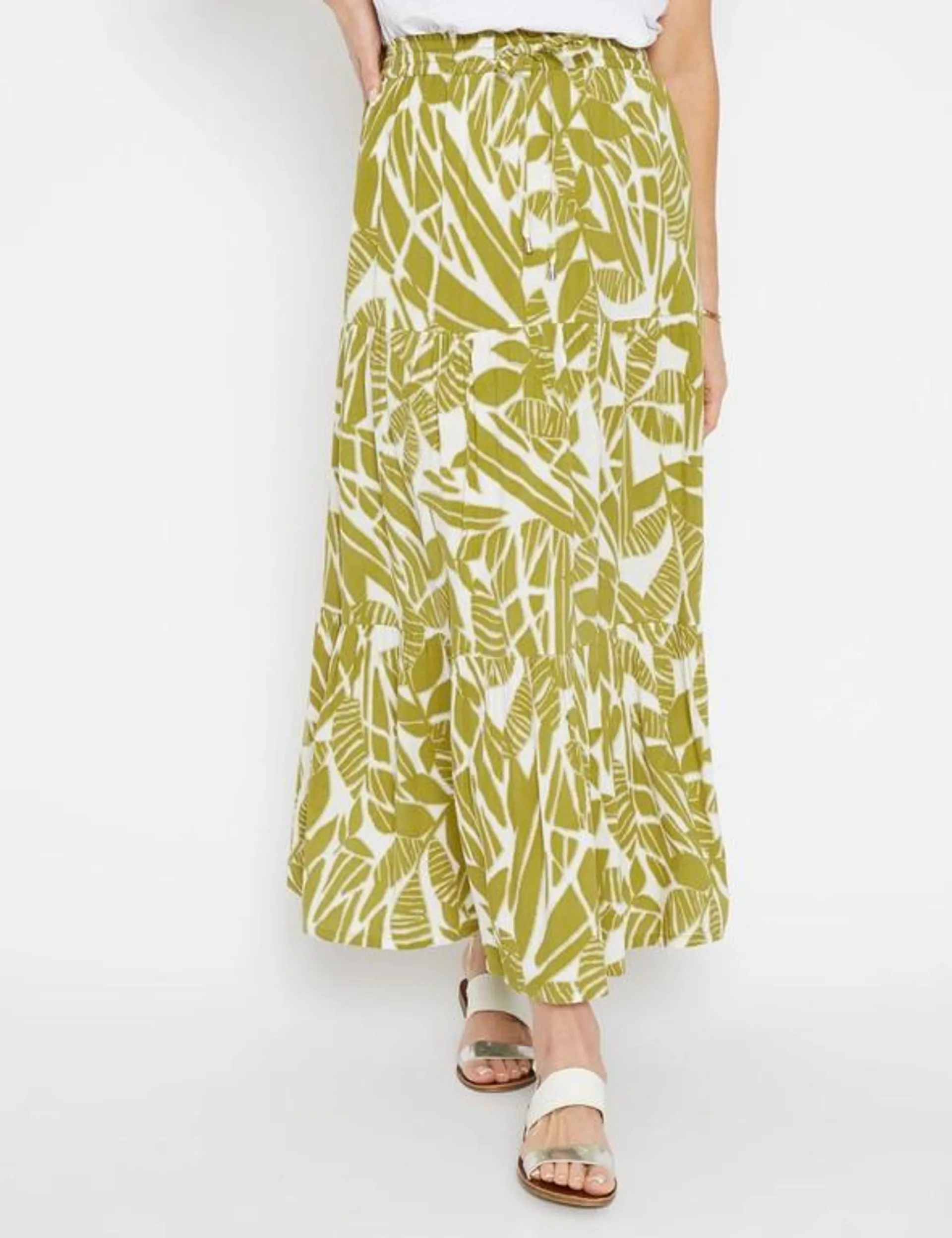 Millers Tiered Rayon Maxi Skirt