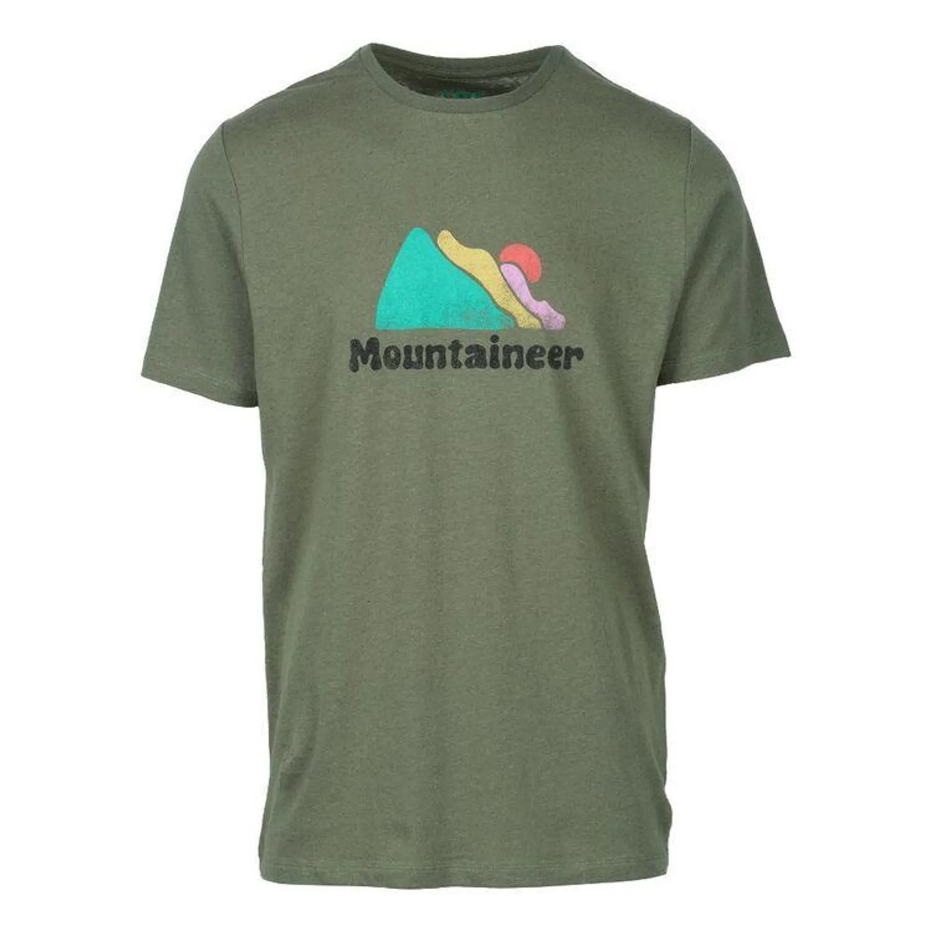 Gondwana Men's Pattern Hemp Tee Moss