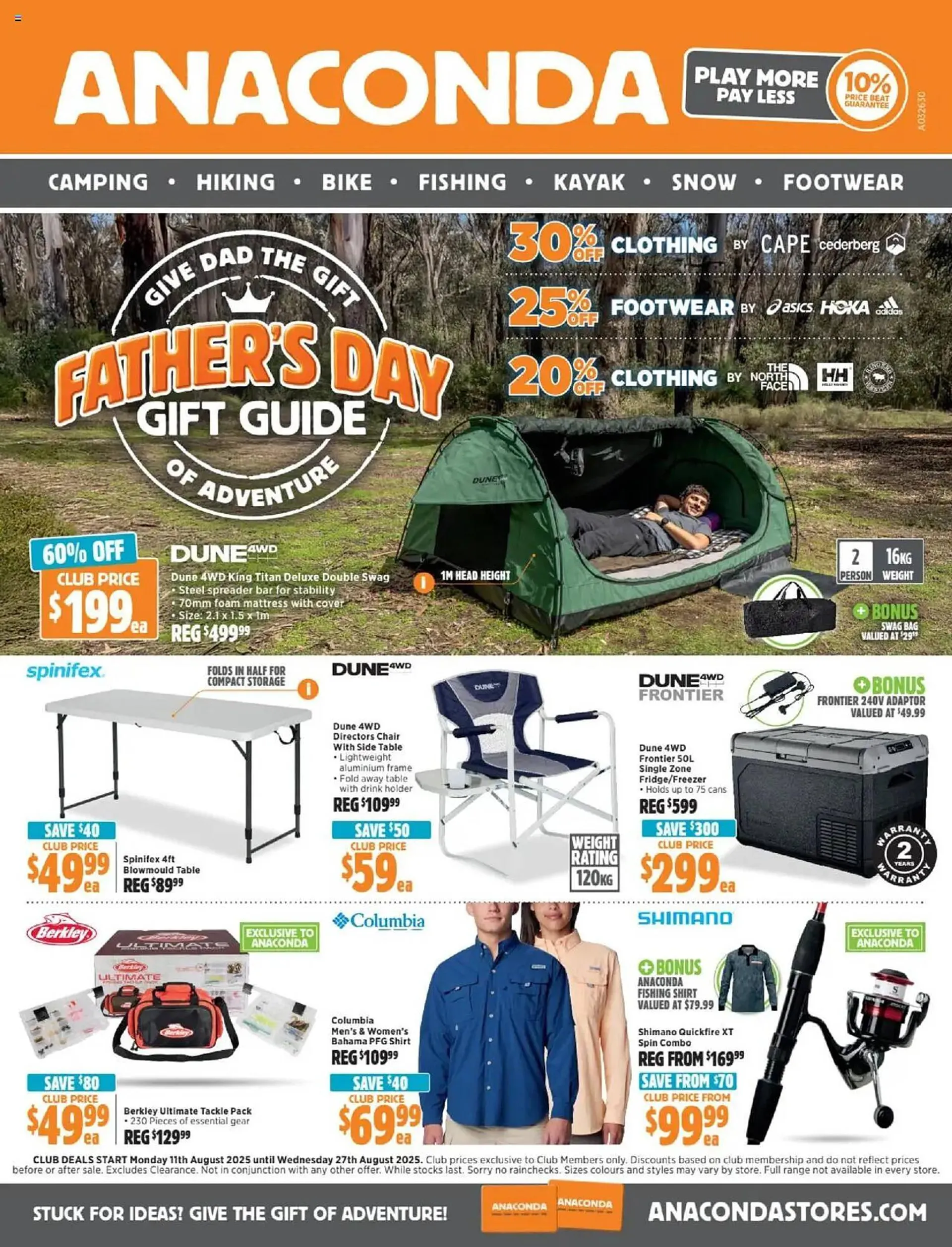 Anaconda catalogue - Catalogue valid from 10 August to 27 August 2025 - page 1