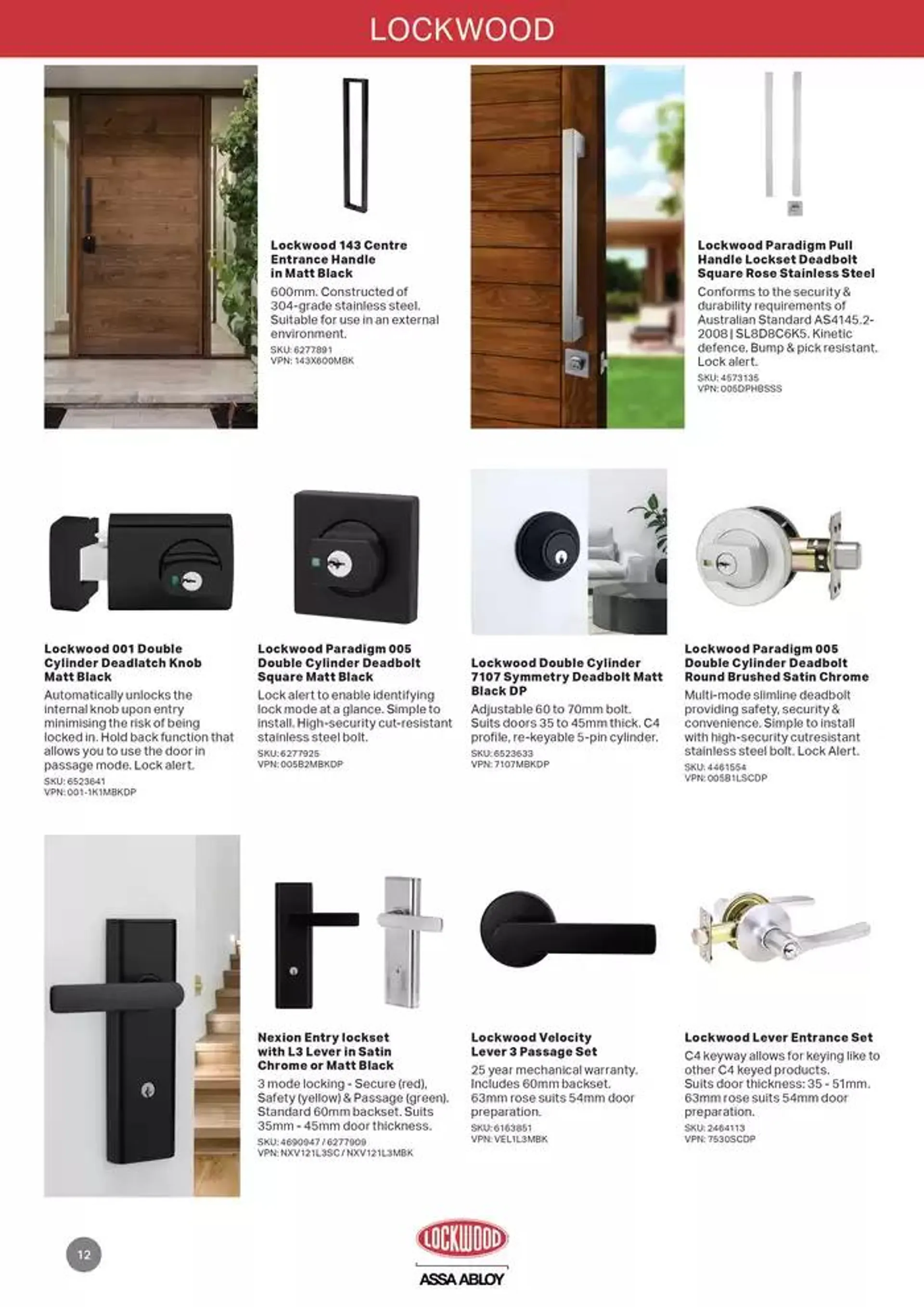 Door & Door Furniture Selection Guide 2024 - Catalogue valid from 6 November to 6 November 2025 - page 12