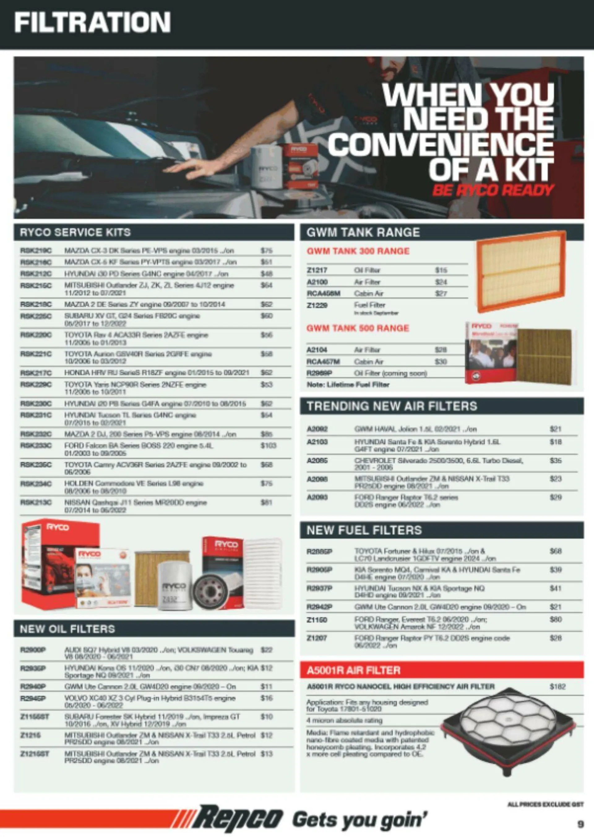 Repco Current catalogue - 9