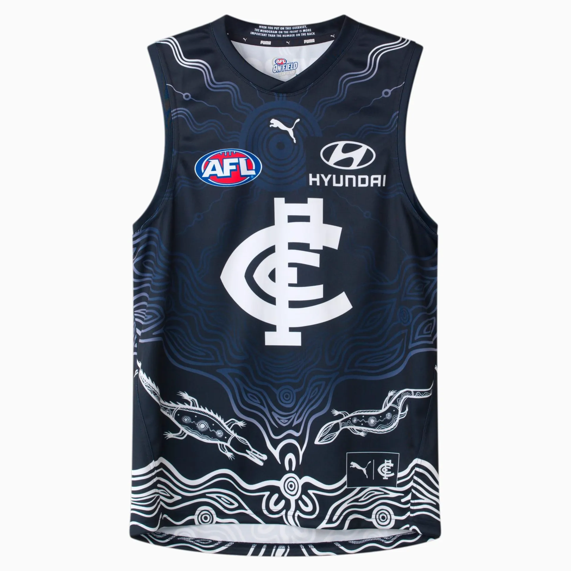 Carlton Football Club 2024 Replica Indigenous Guernsey - Youth 8-16 years