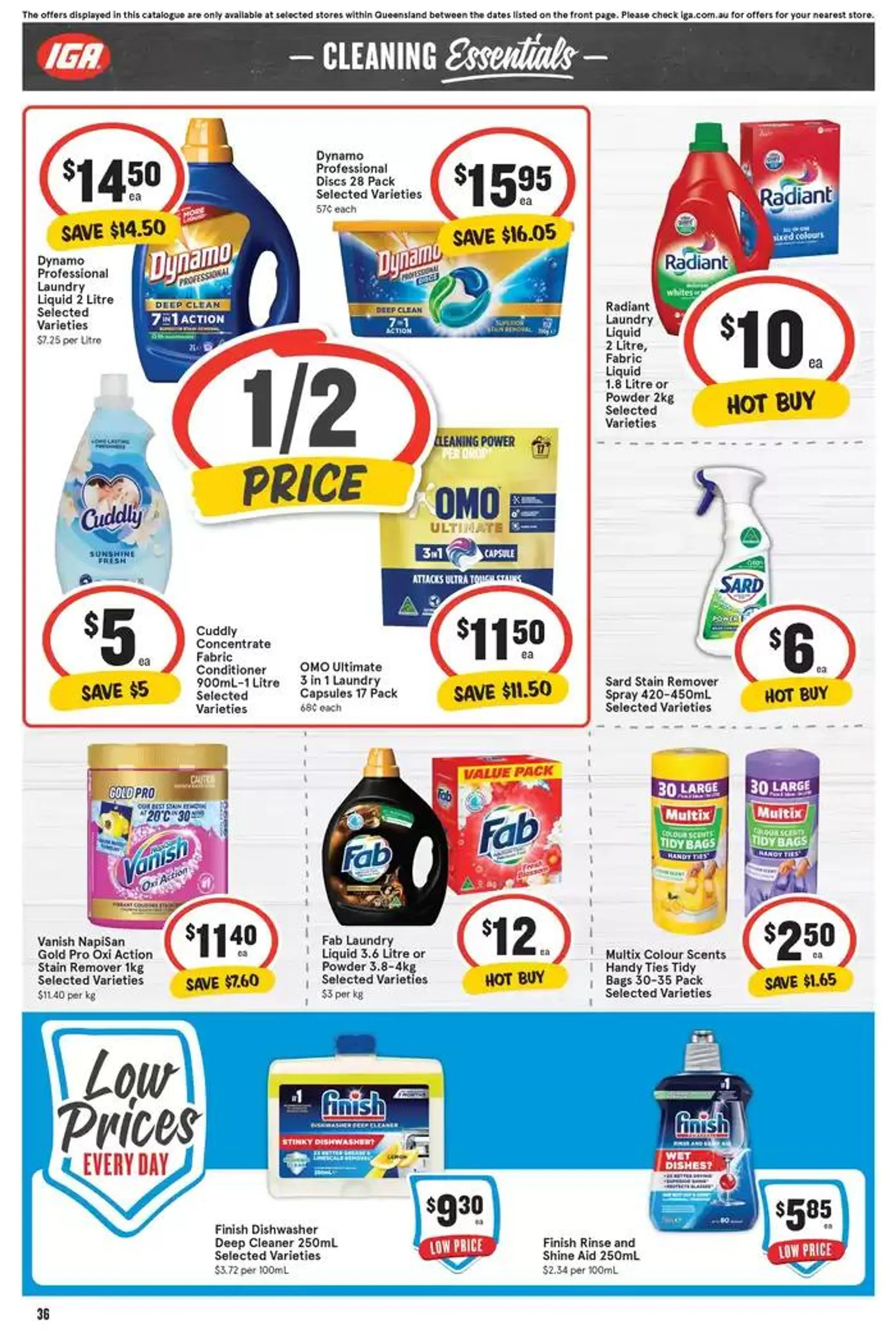 IGA - 1/2 Price - 25/09 - Catalogue valid from 25 September to 1 October 2024 - page 36