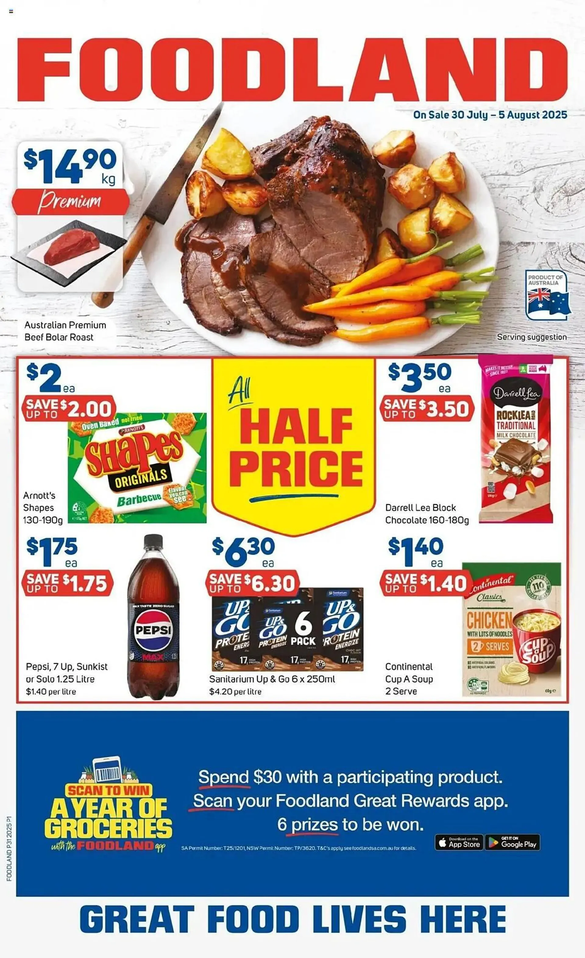 Foodland catalogue - Catalogue valid from 30 July to 5 August 2025 - page 1