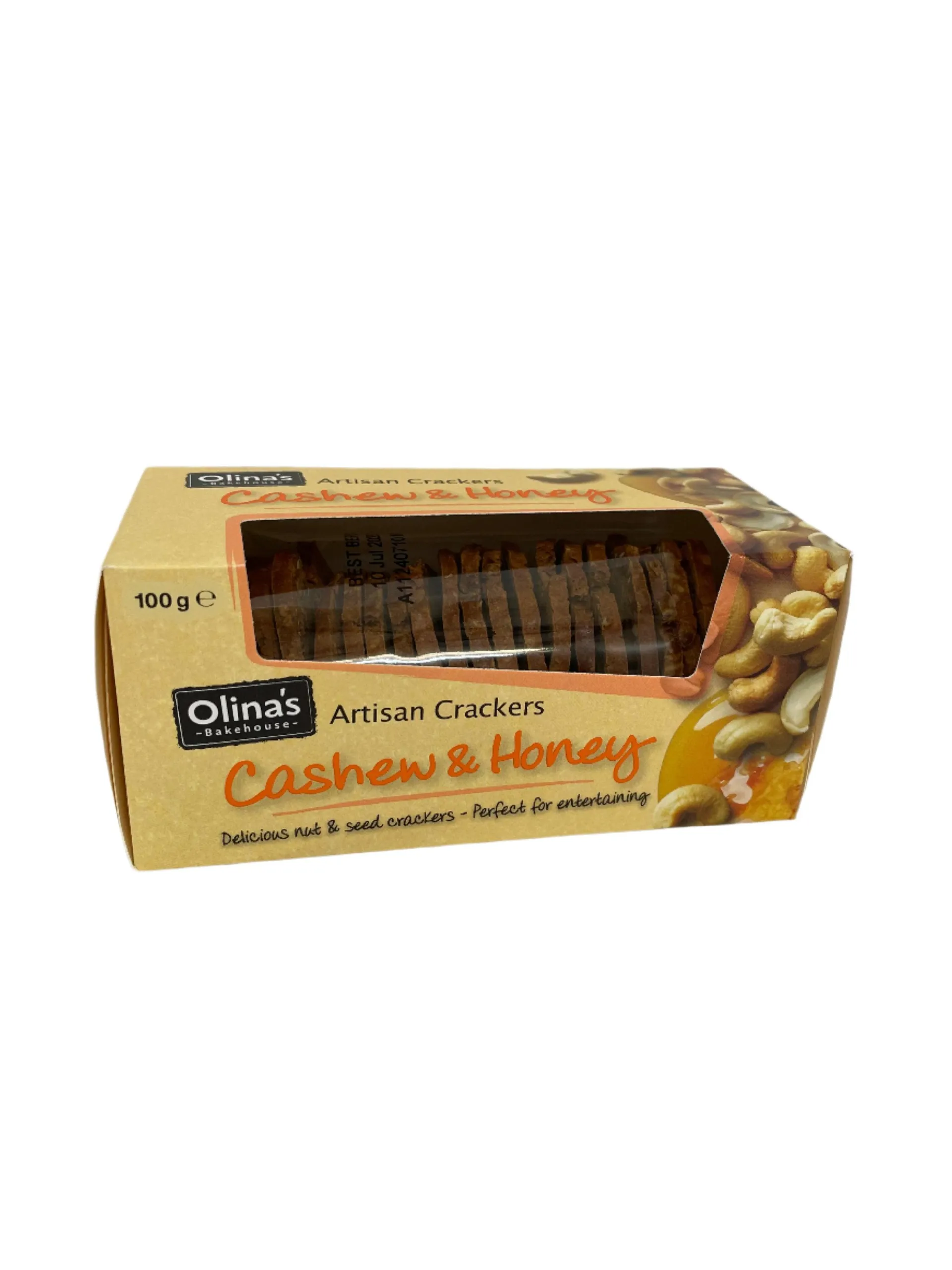 Olina's Cashew Honey Crackers 100g