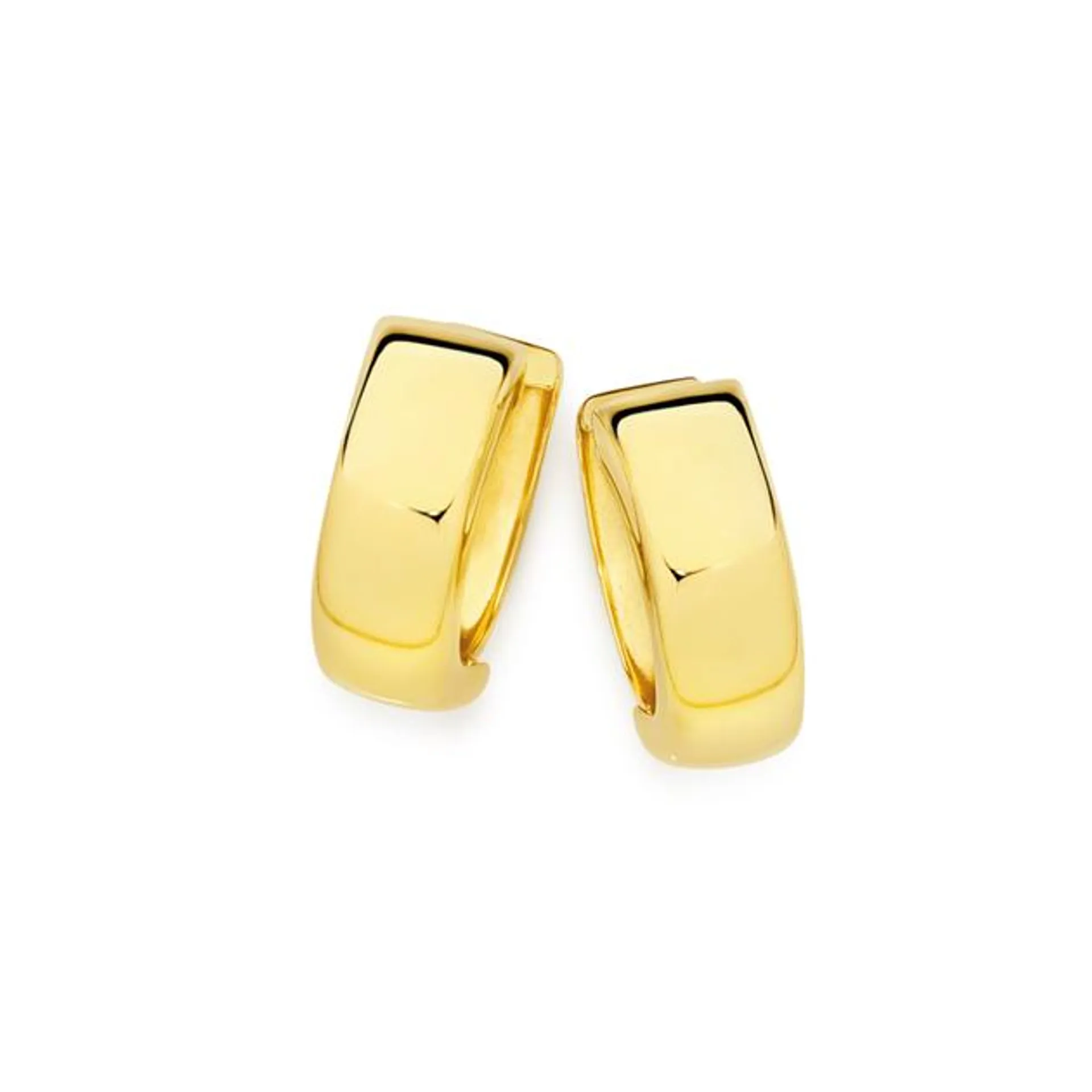 9ct Gold 10mm Huggie Earrings