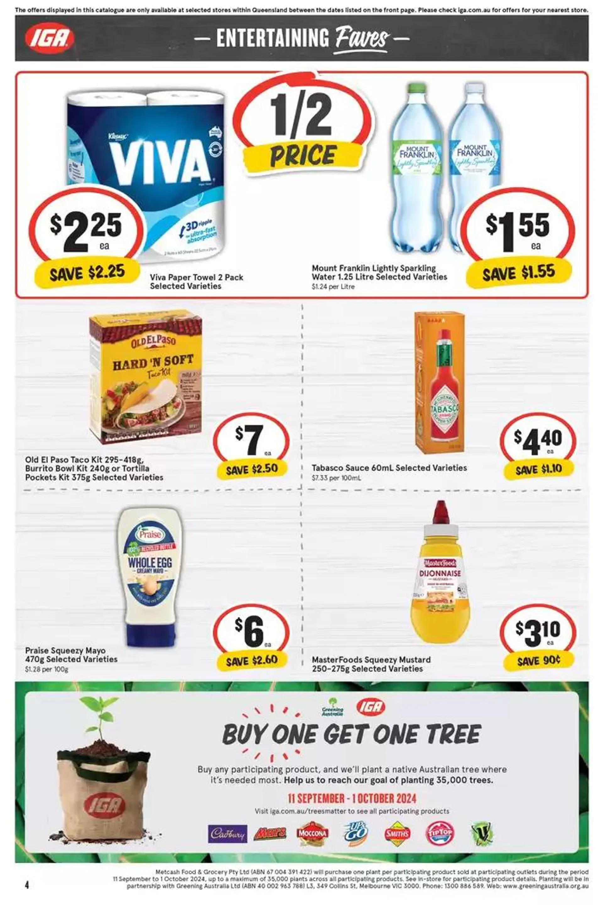 IGA - 1/2 Price - 25/09 - Catalogue valid from 25 September to 1 October 2024 - page 4