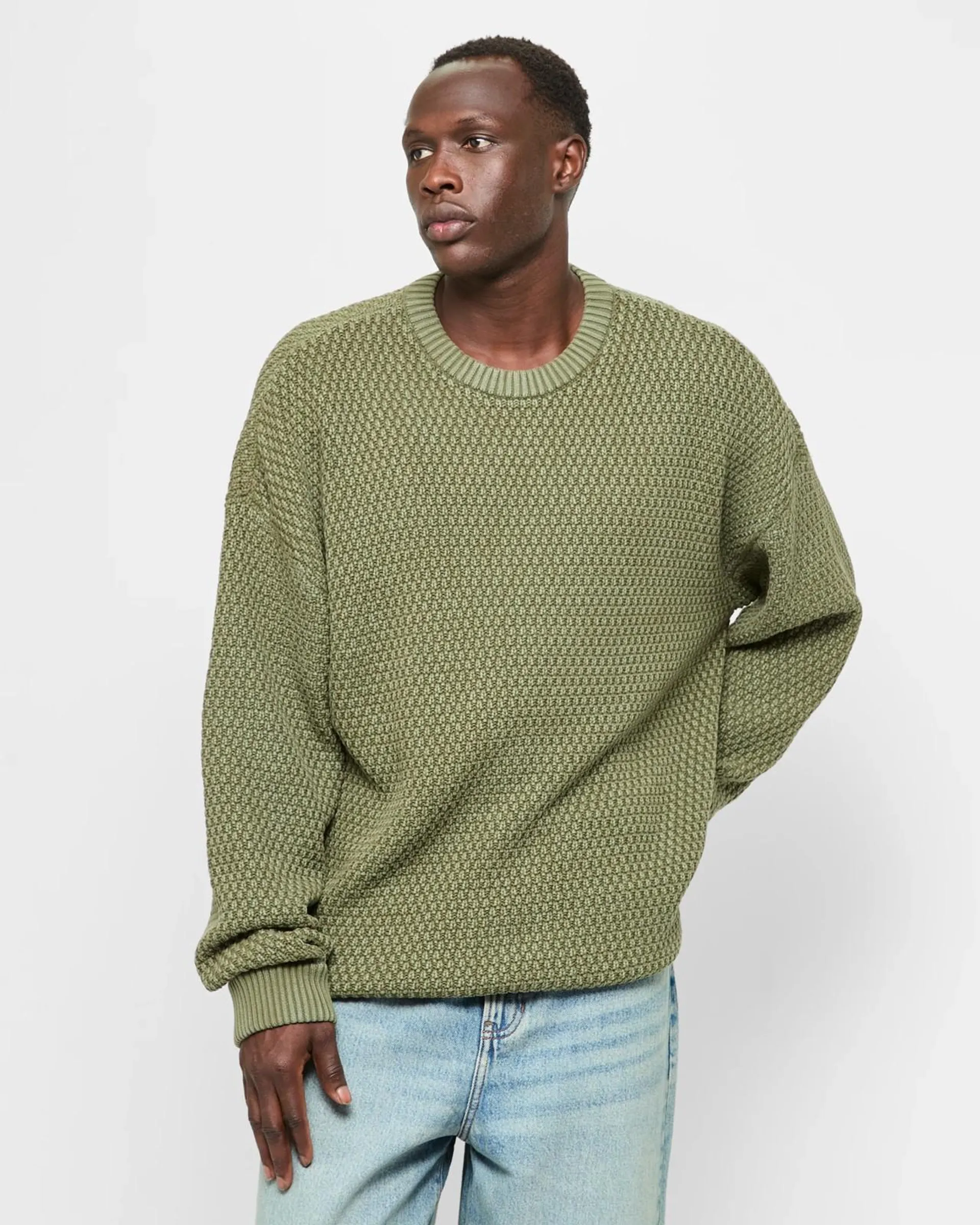 Crew Knit Jumper - Commons - Khaki