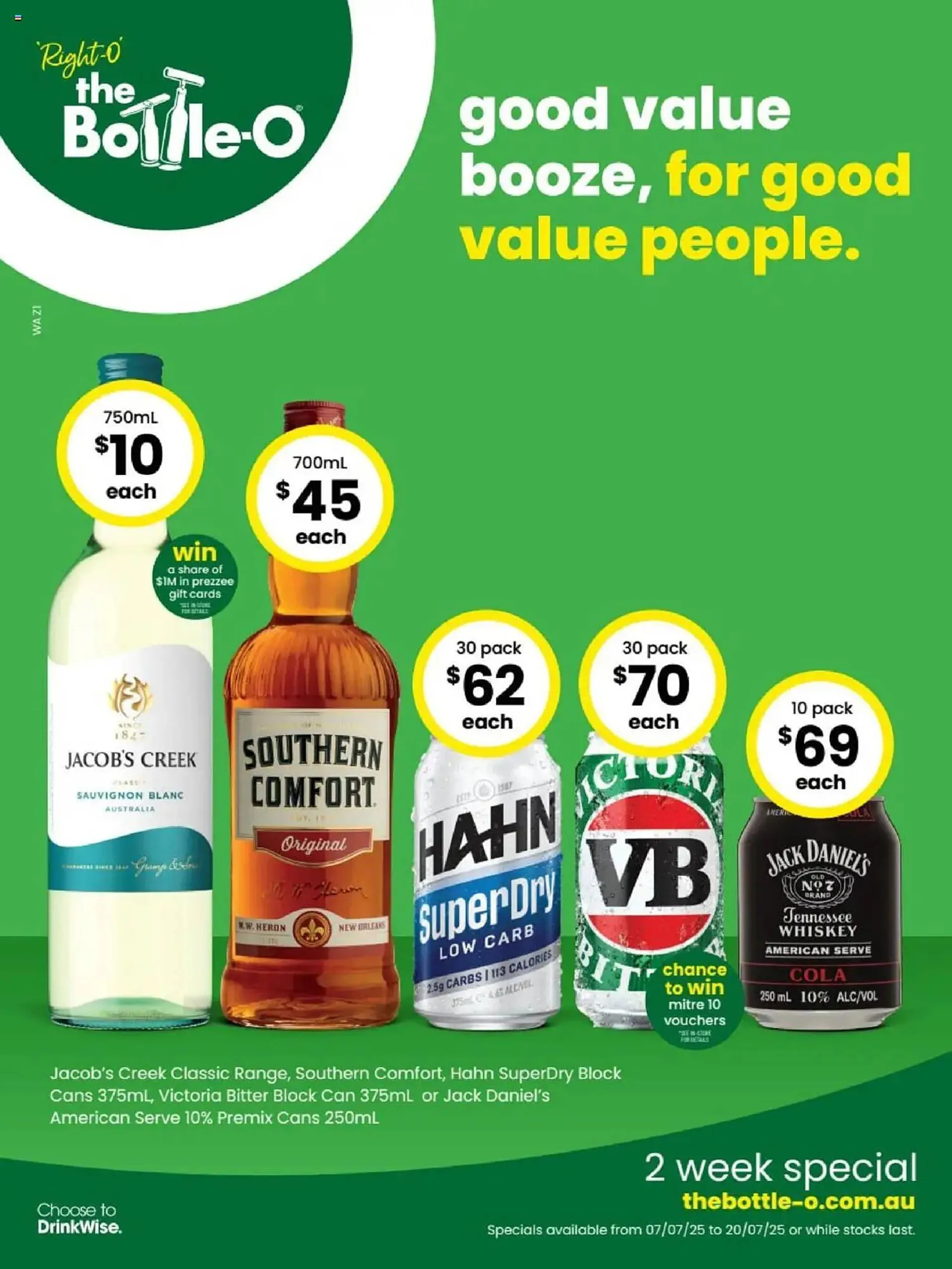The Bottle O catalogue - Catalogue valid from 7 July to 20 July 2025 - page 1