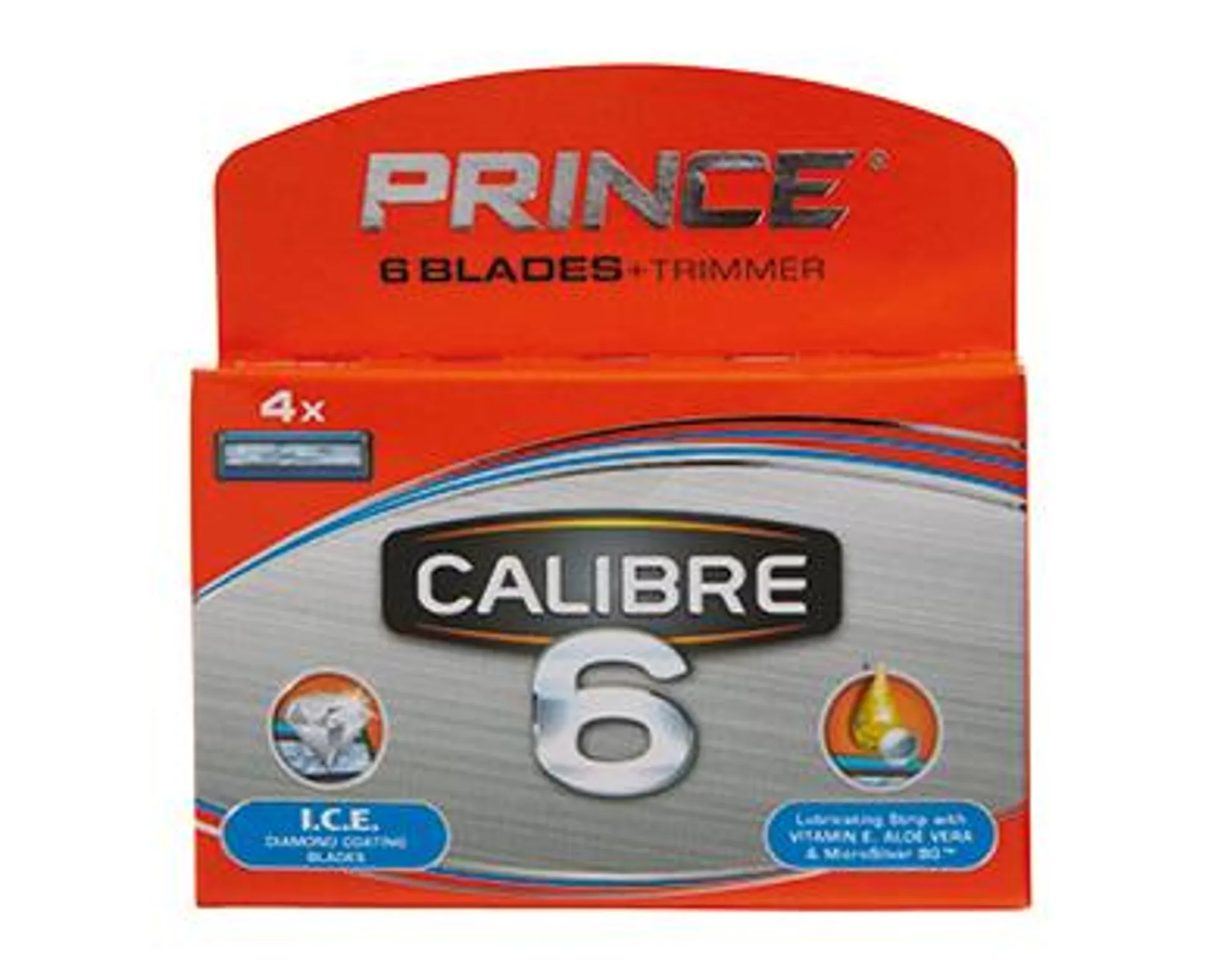 Prince Calibre 6 Blade Razor Cartridges 4pk