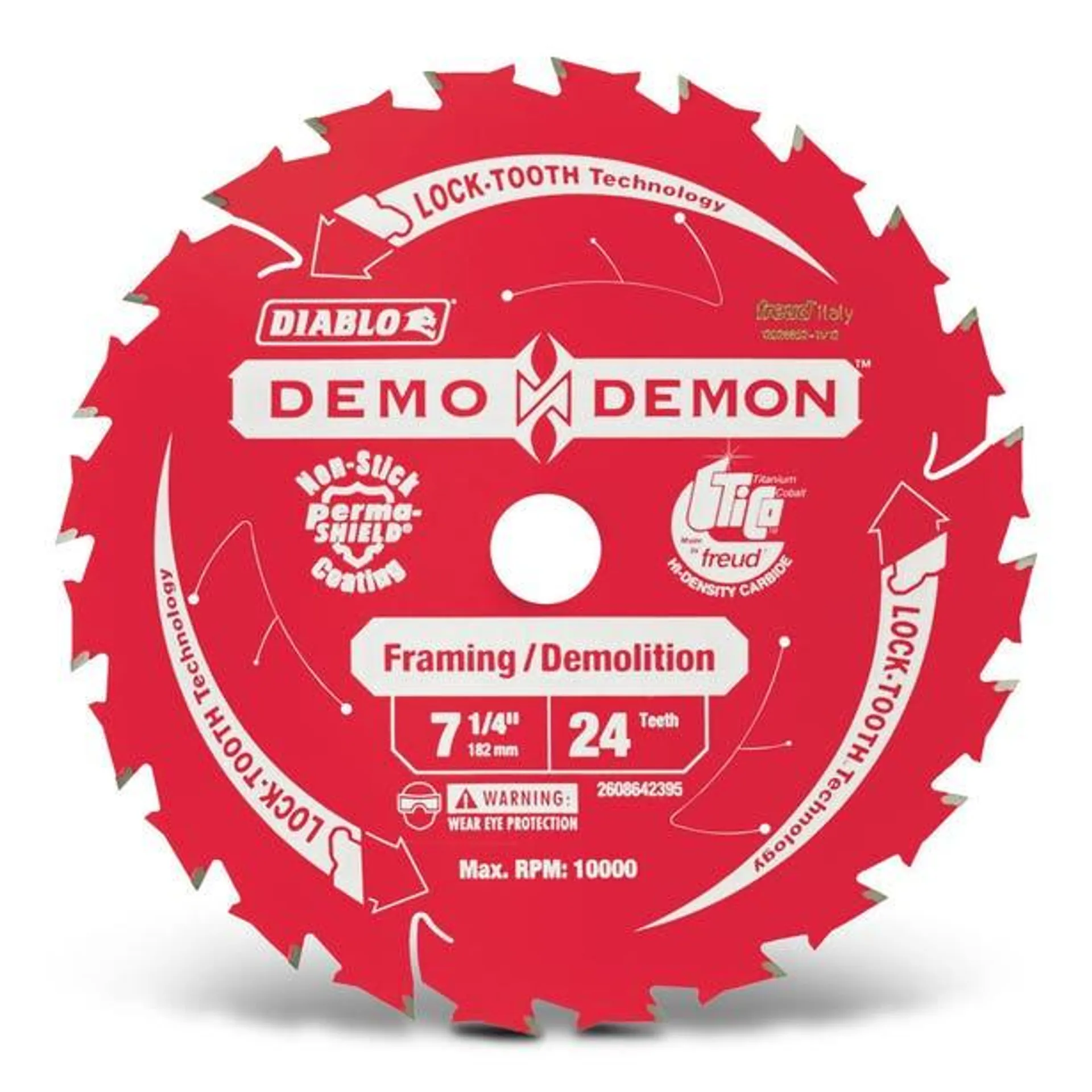 DIABLO 184mm 24T Framing/Demolition DEMO DEMON Saw Blade 2608642395