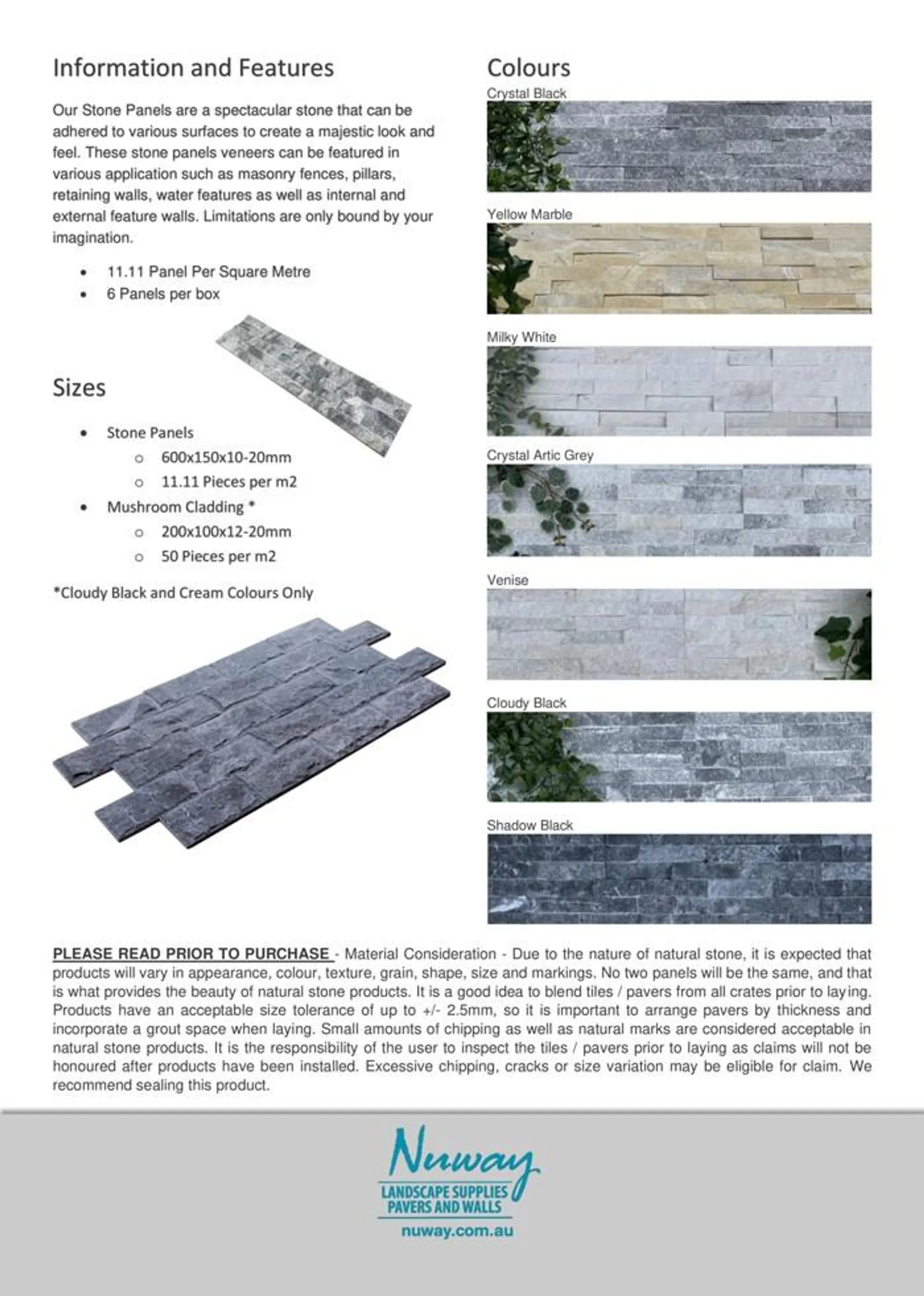 Stone Panels Brochure - Catalogue valid from 19 May to 30 September 2024 - page 2