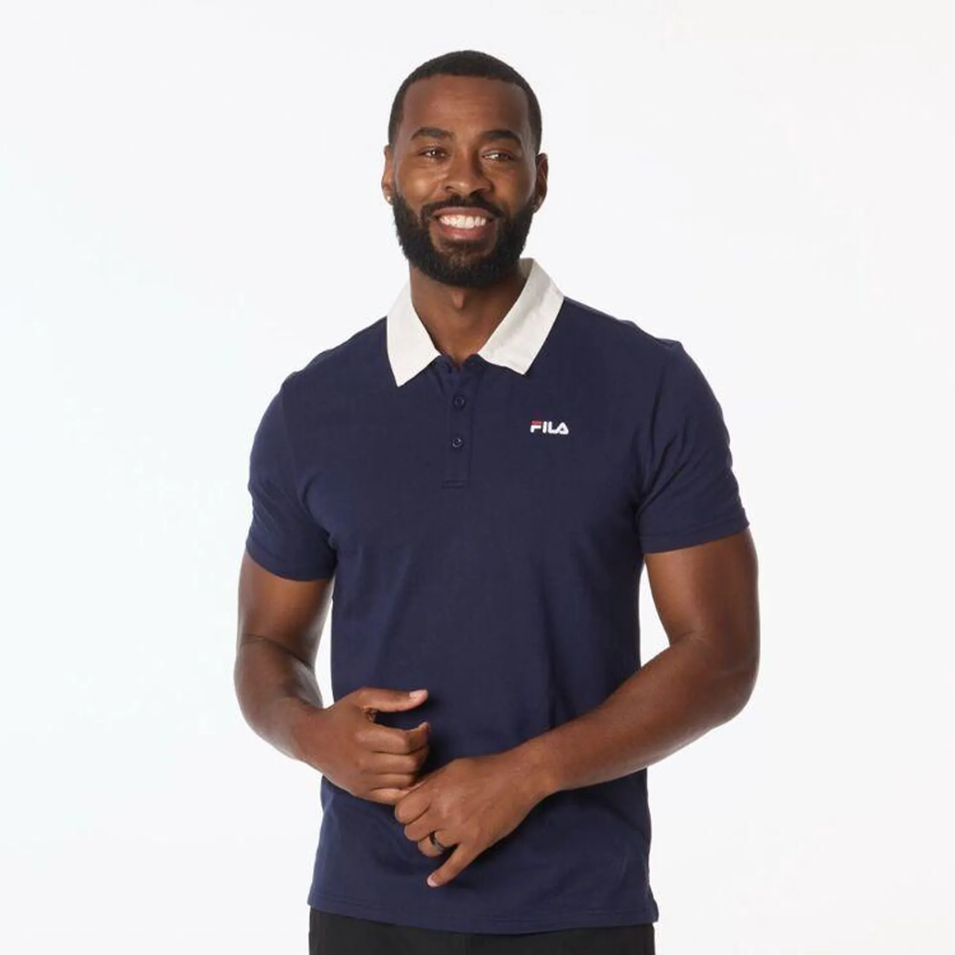 FILA Men's Donald Polo With Logo New Navy