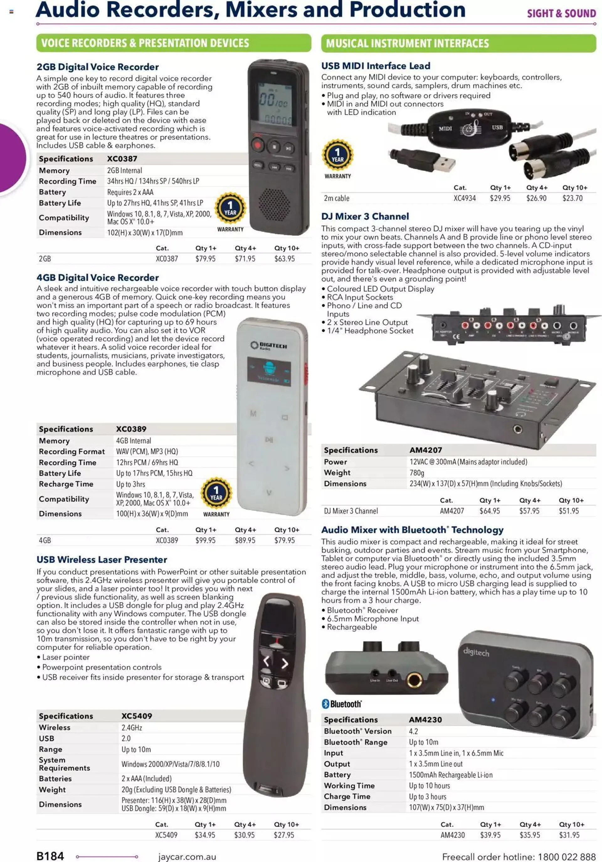 Jaycar Annual Engineering & Scientific Catalogue - Catalogue valid from 27 October to 31 December 2024 - page 184