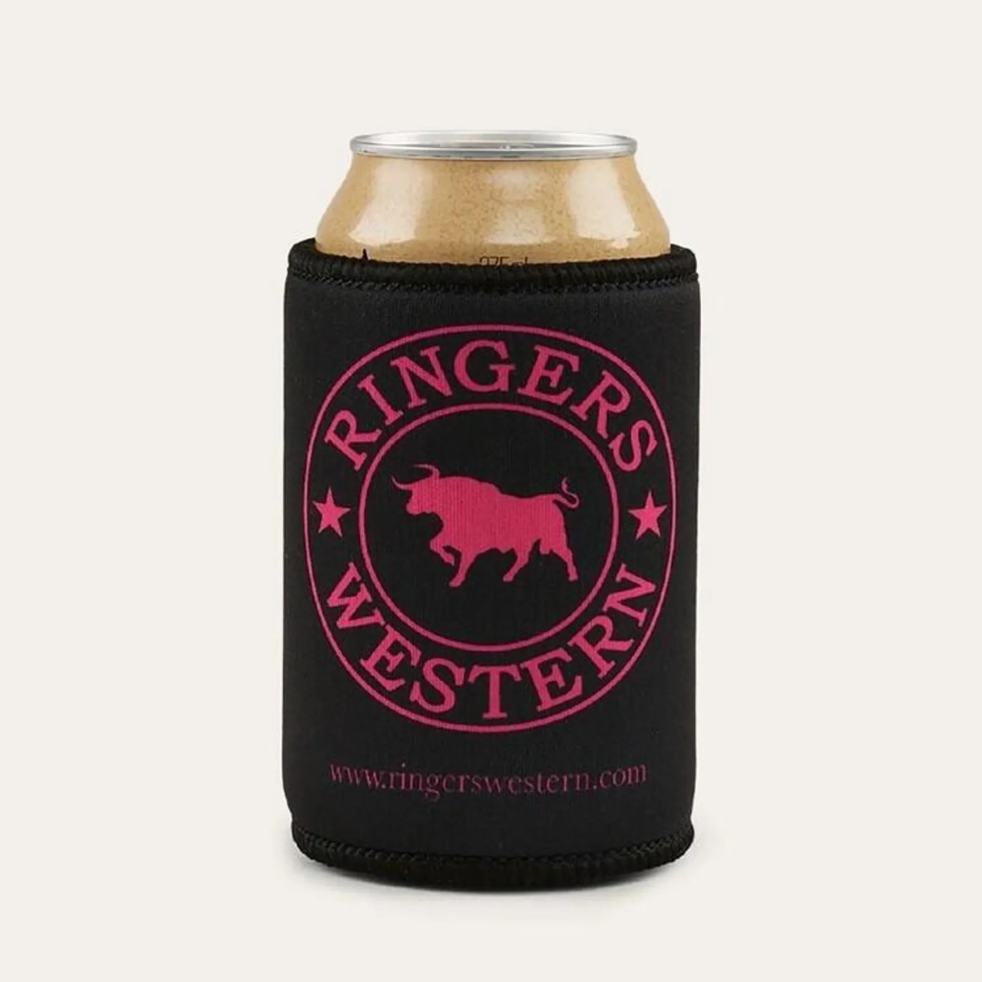 Ringers Western Signature Bull Stubby Cooler Black & Melon One Size