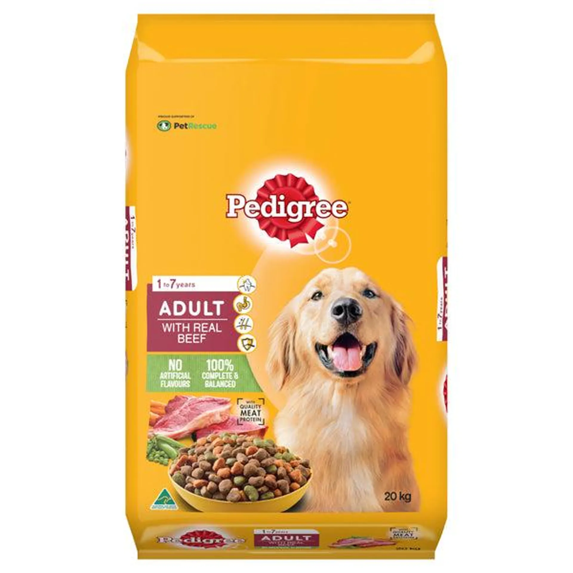 Pedigree - Real Beef Dog Dry Food (20kg)