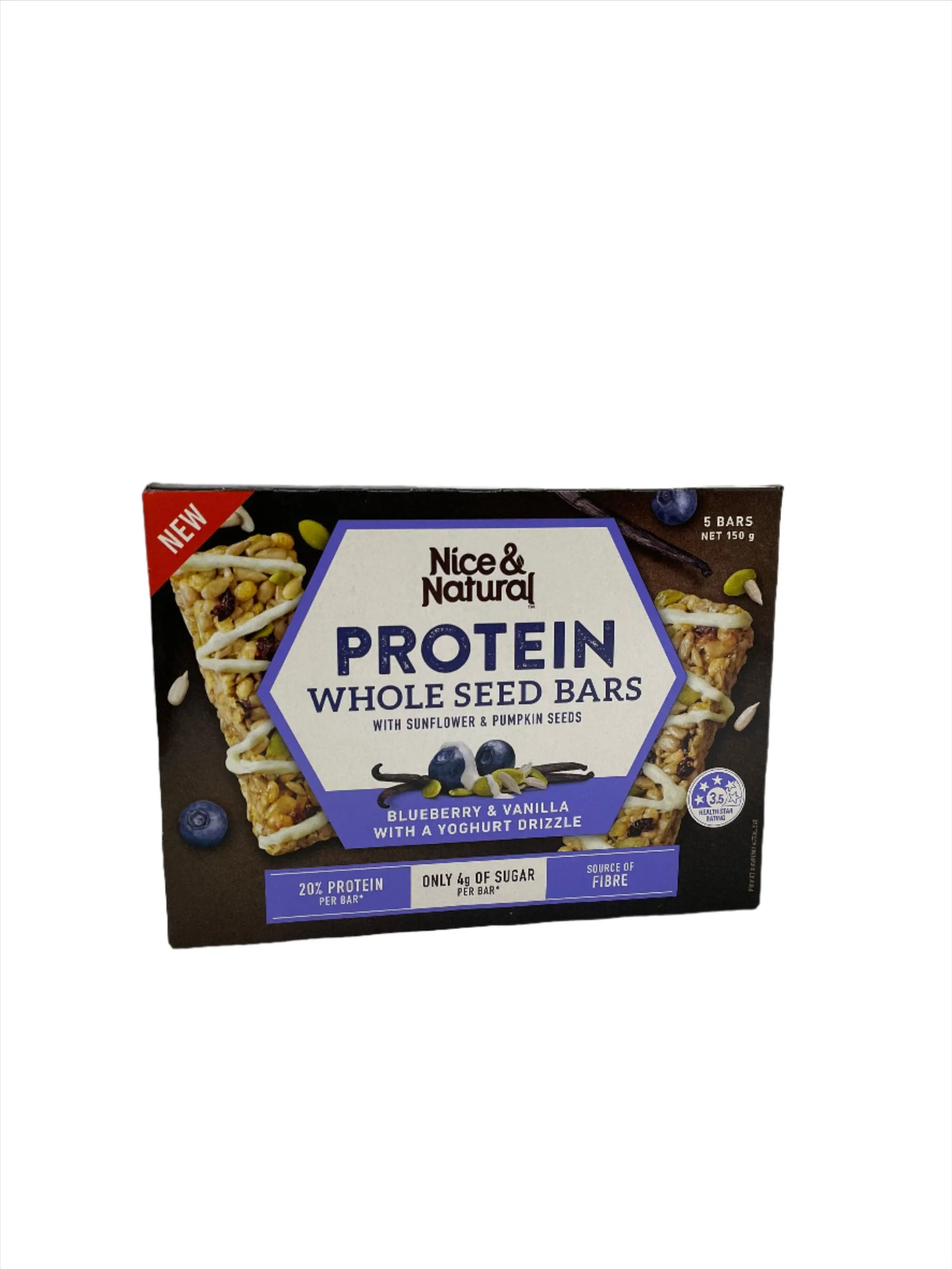 Nice & Natural Blueberry Vanilla Bars 6pk