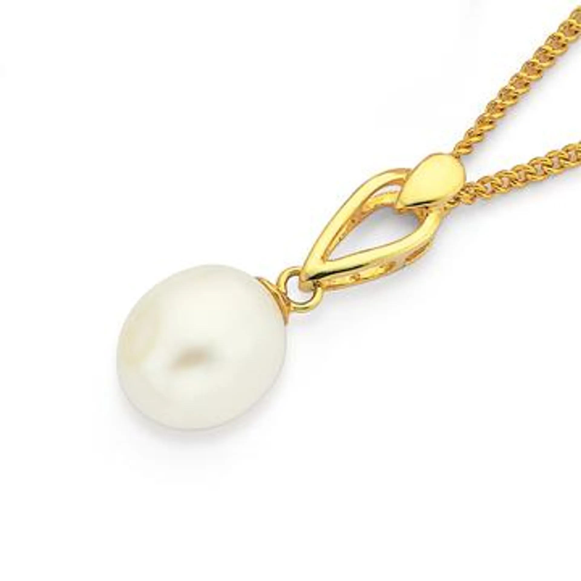 9ct Gold, Cultured Fresh Water Pearl Pendant