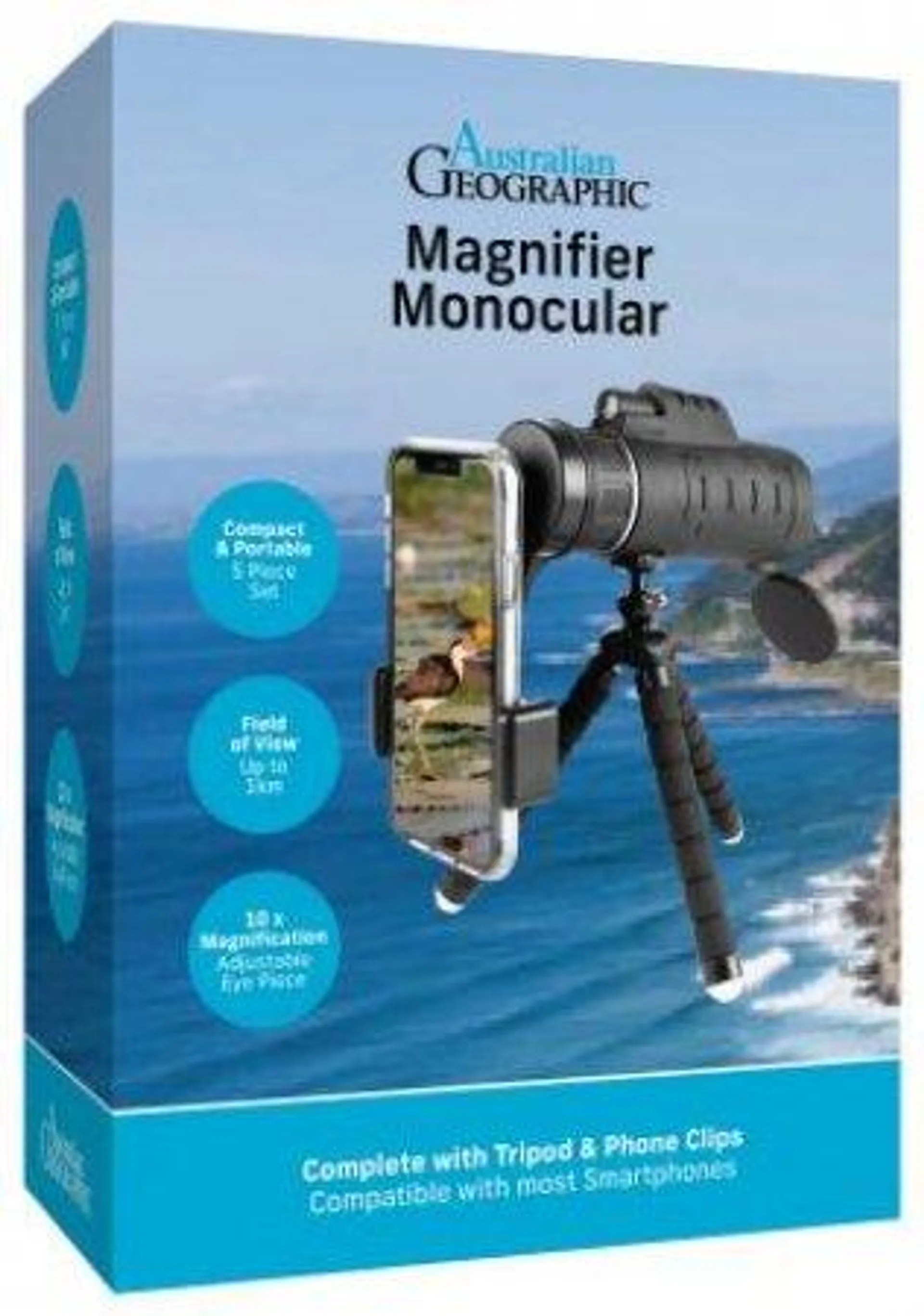 Australian Geographic Smart Phone Monocular- with Tripod