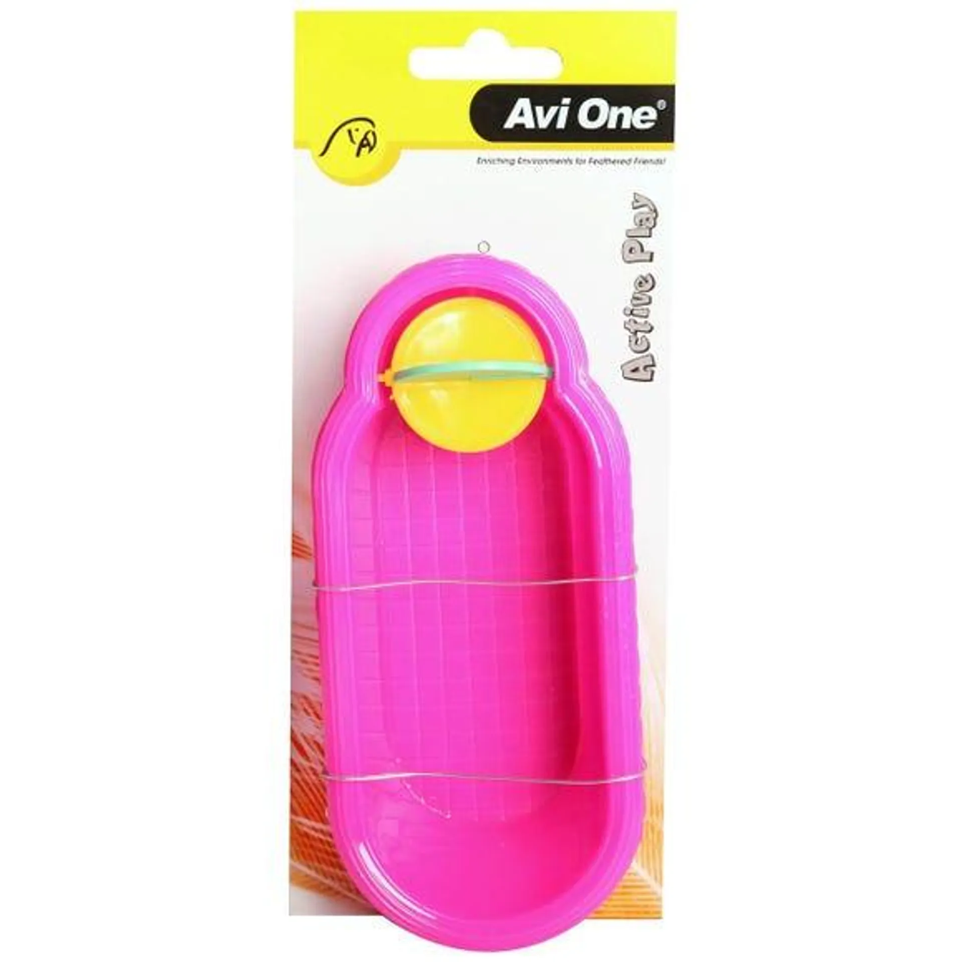 Avi One Bird Toy Fanciful Bath With Spinner