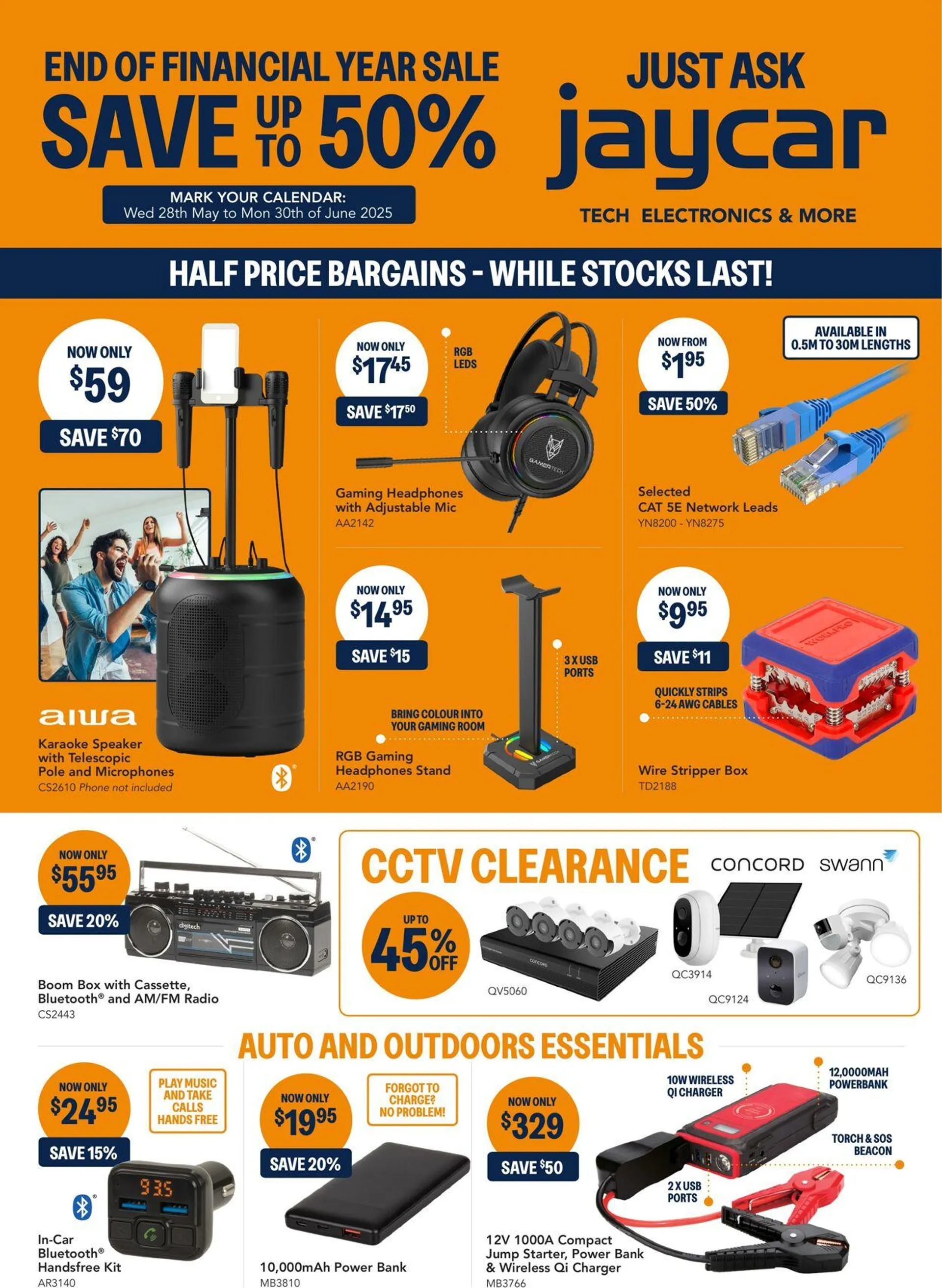 Jaycar Electronics Current catalogue - Catalogue valid from 29 May to 30 June 2025 - page 1