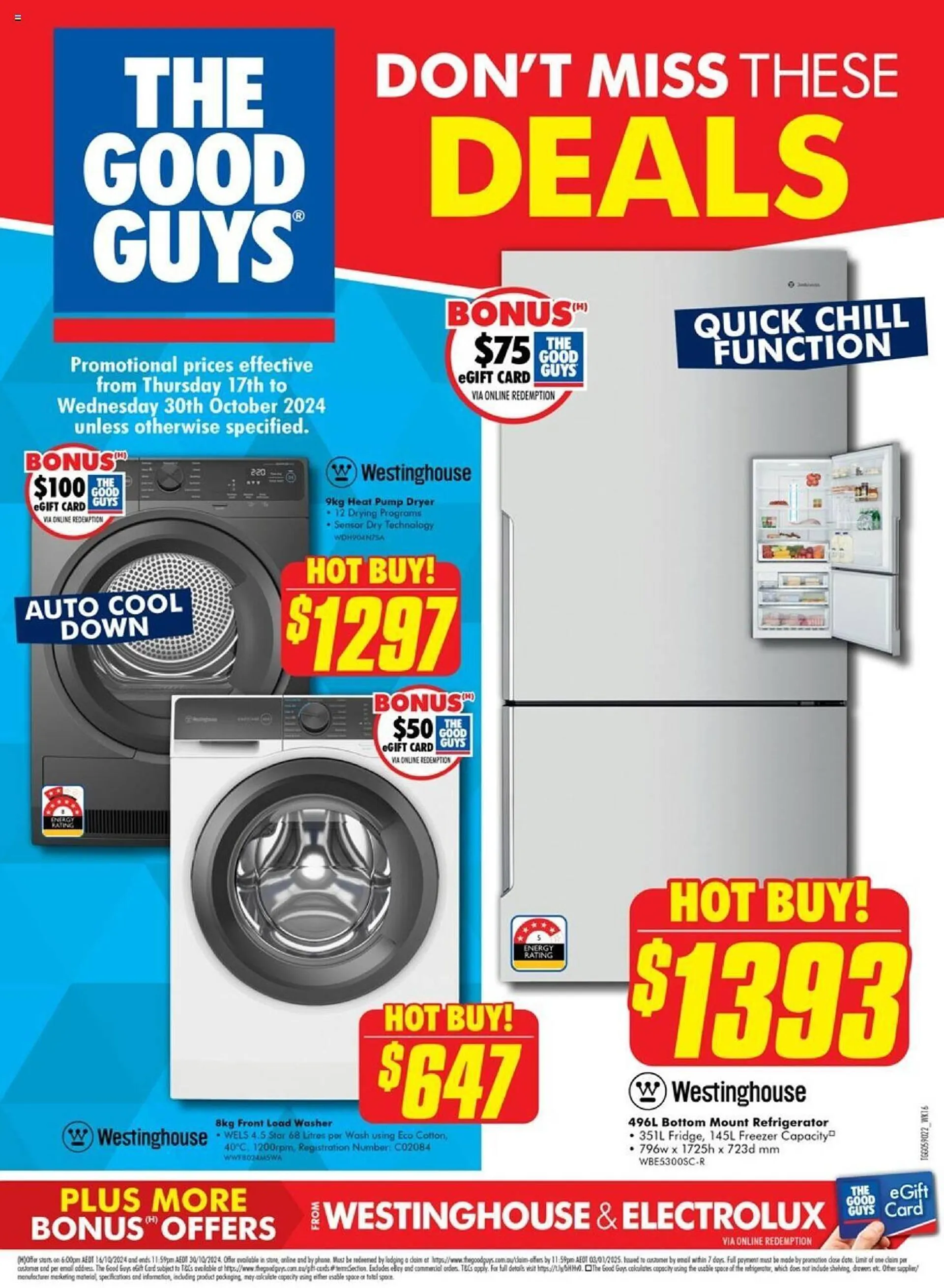 The Good Guys catalogue - Catalogue valid from 17 October to 30 October 2024 - page 1