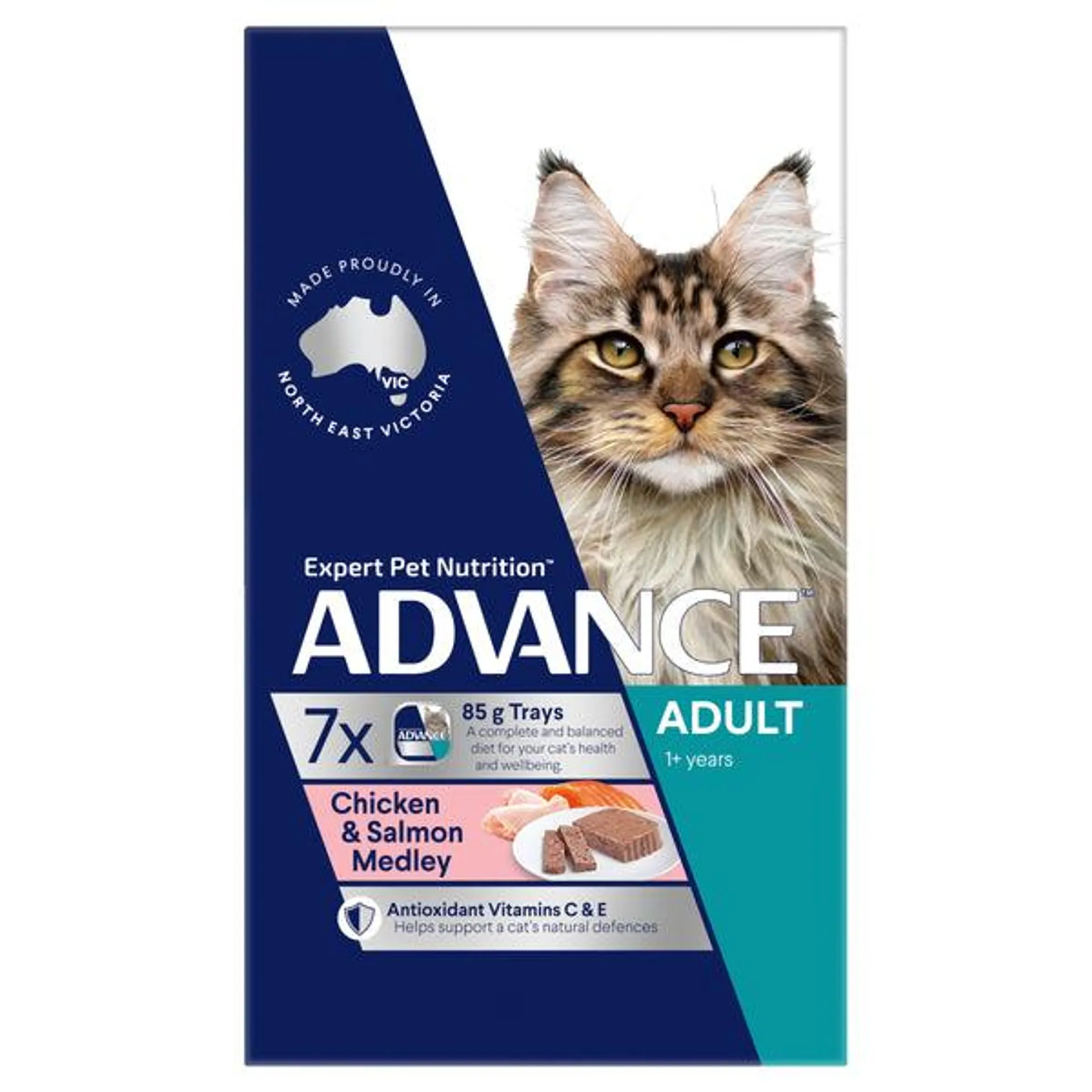 ADVANCE - Adult Chicken & Salmon Medley Cat Wet Food (85g x 7pk)
