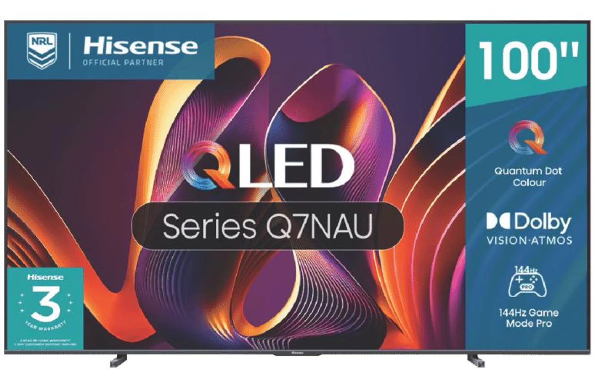 Hisense 100" Q7NAU 4K QLED Smart TV 24