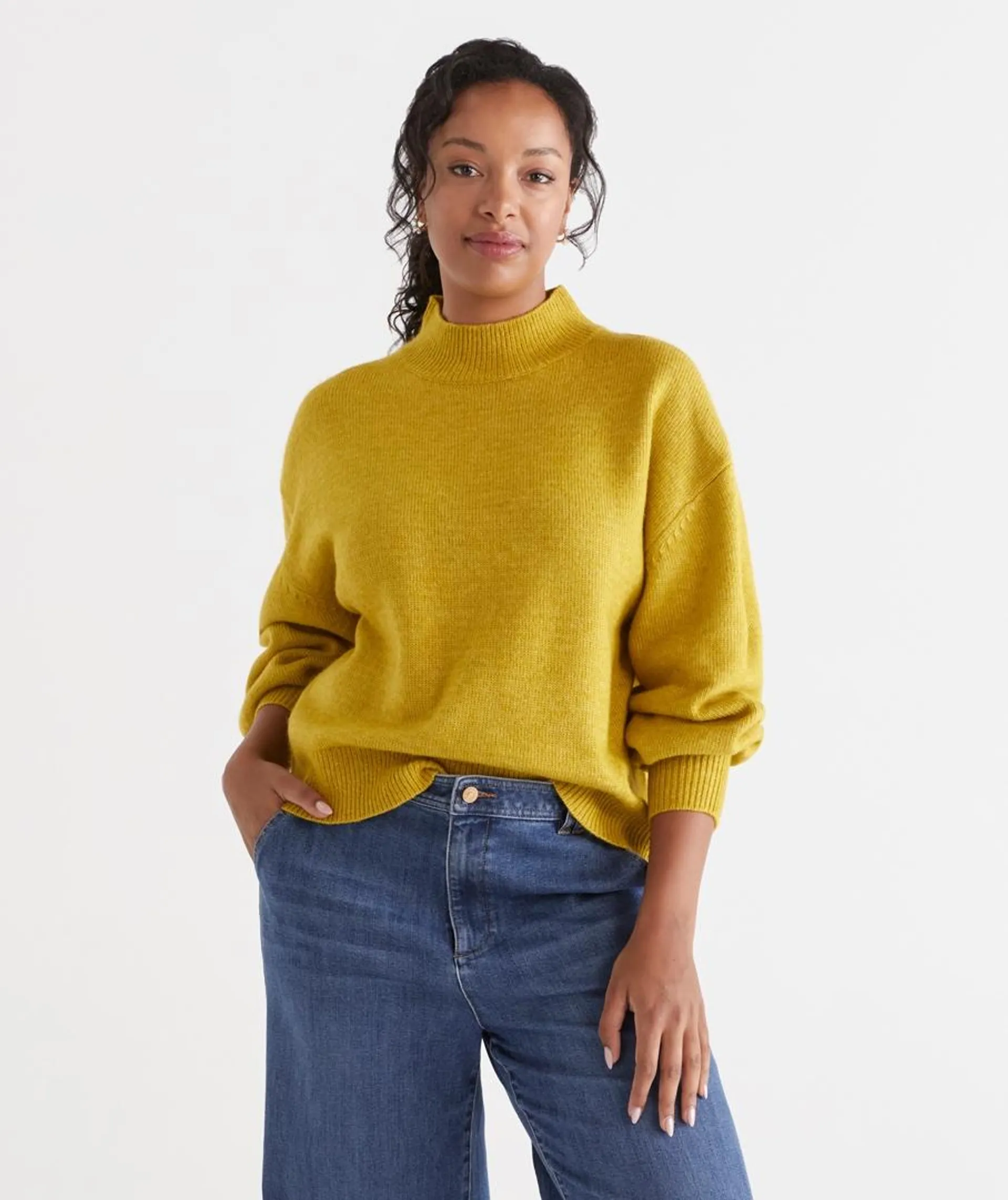 Mock Neck Pullover