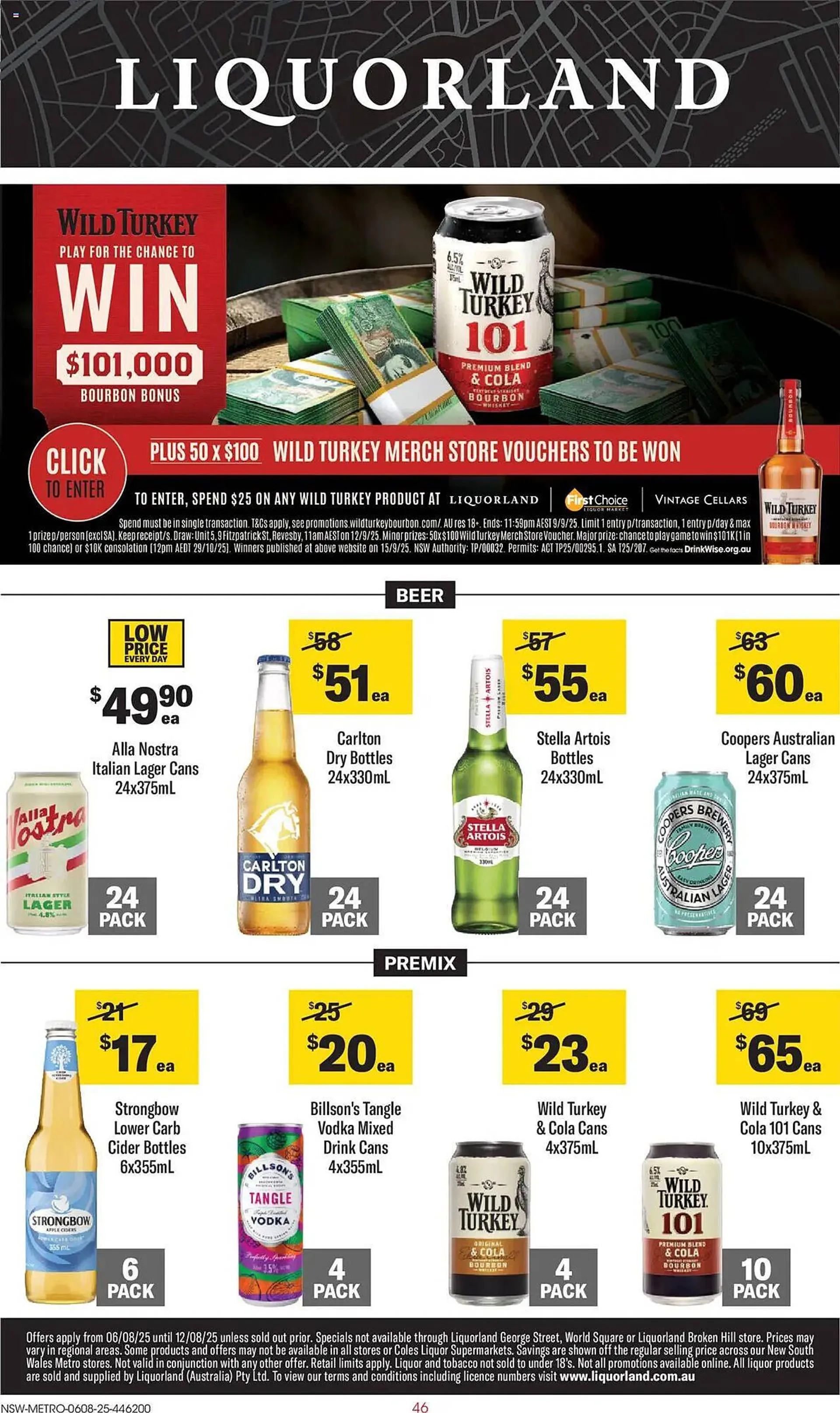 Liquorland catalogue - Catalogue valid from 6 August to 12 August 2025 - page 1