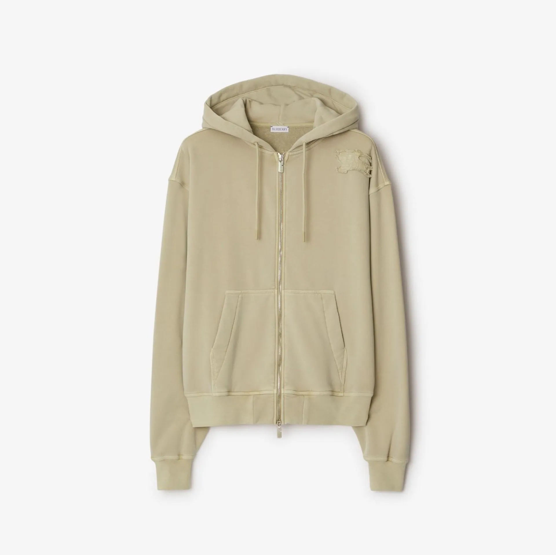 Cotton Blend Zip Hoodie