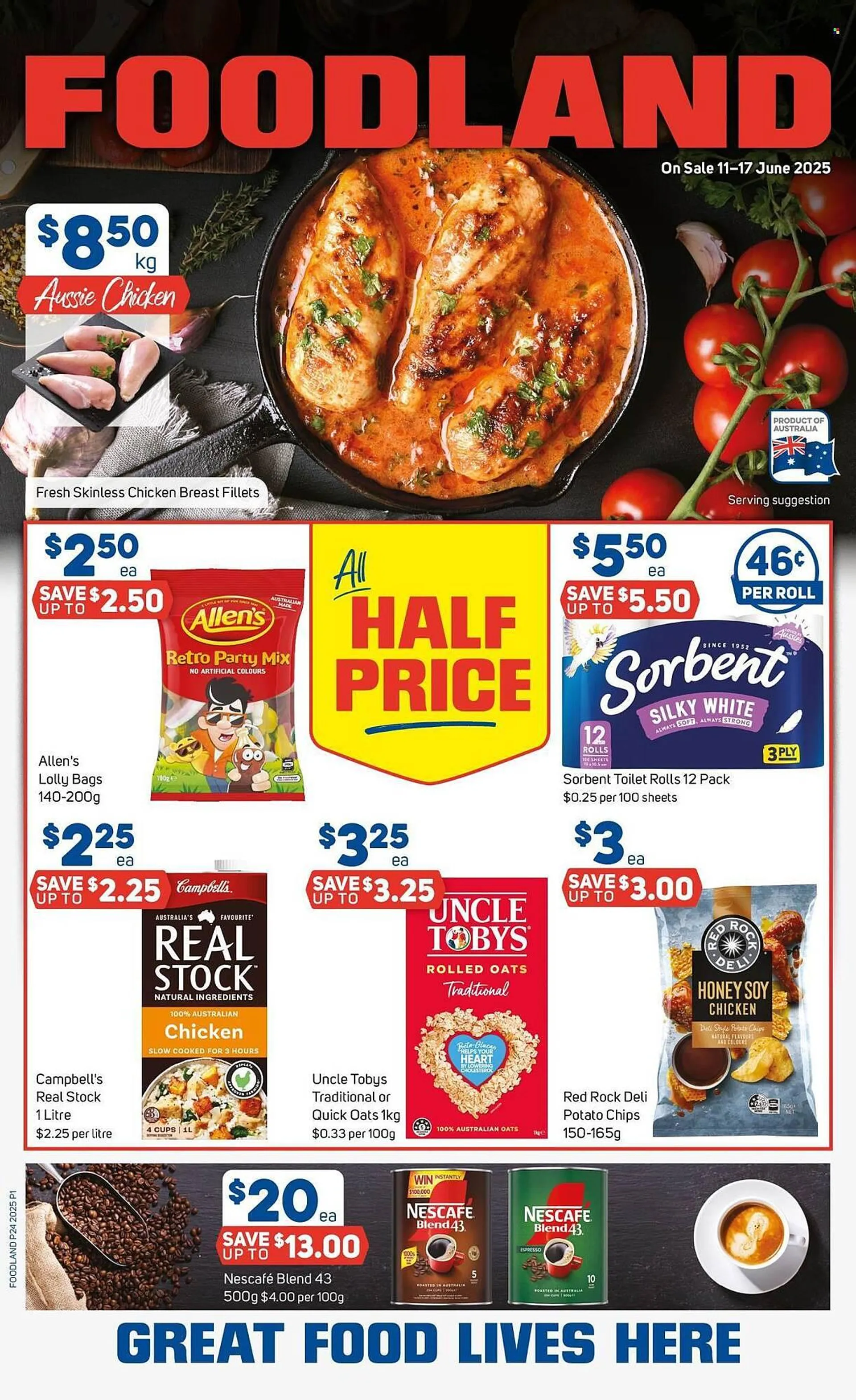 Foodland catalogue - Catalogue valid from 11 June to 17 June 2025 - page 1