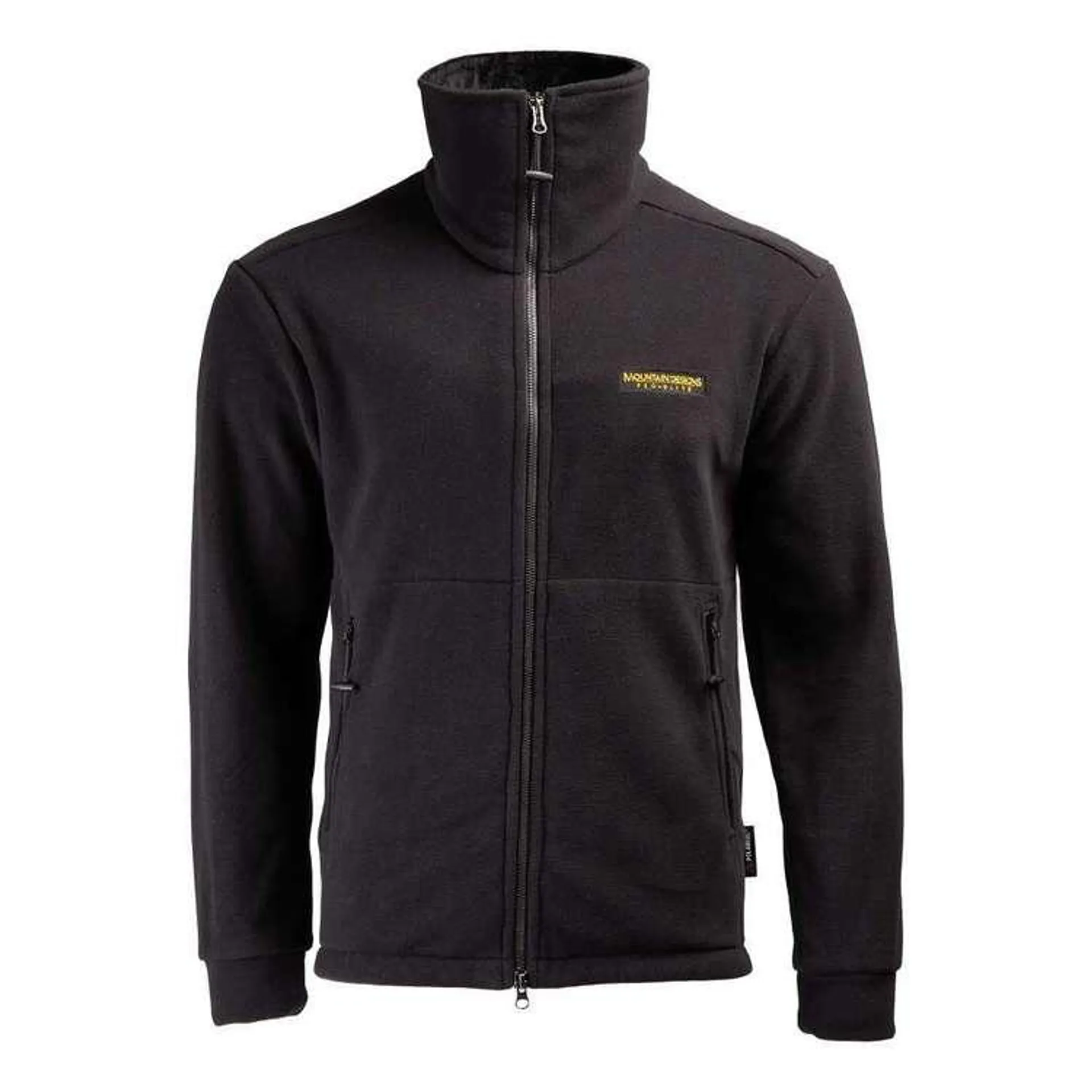 Men's Pro Elite Climber Full Zip Fleece Jacket Black Large