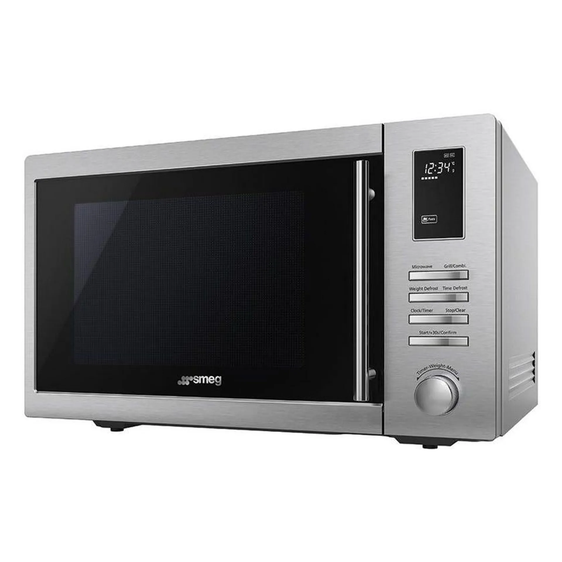 Smeg SA34MX 34L Stainless Steel 1000W Microwave Oven with Grill